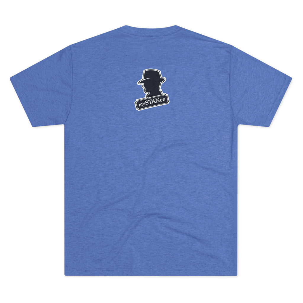 Crew Tee — "America First Still mySTANce" Vintage Shadow Graphic