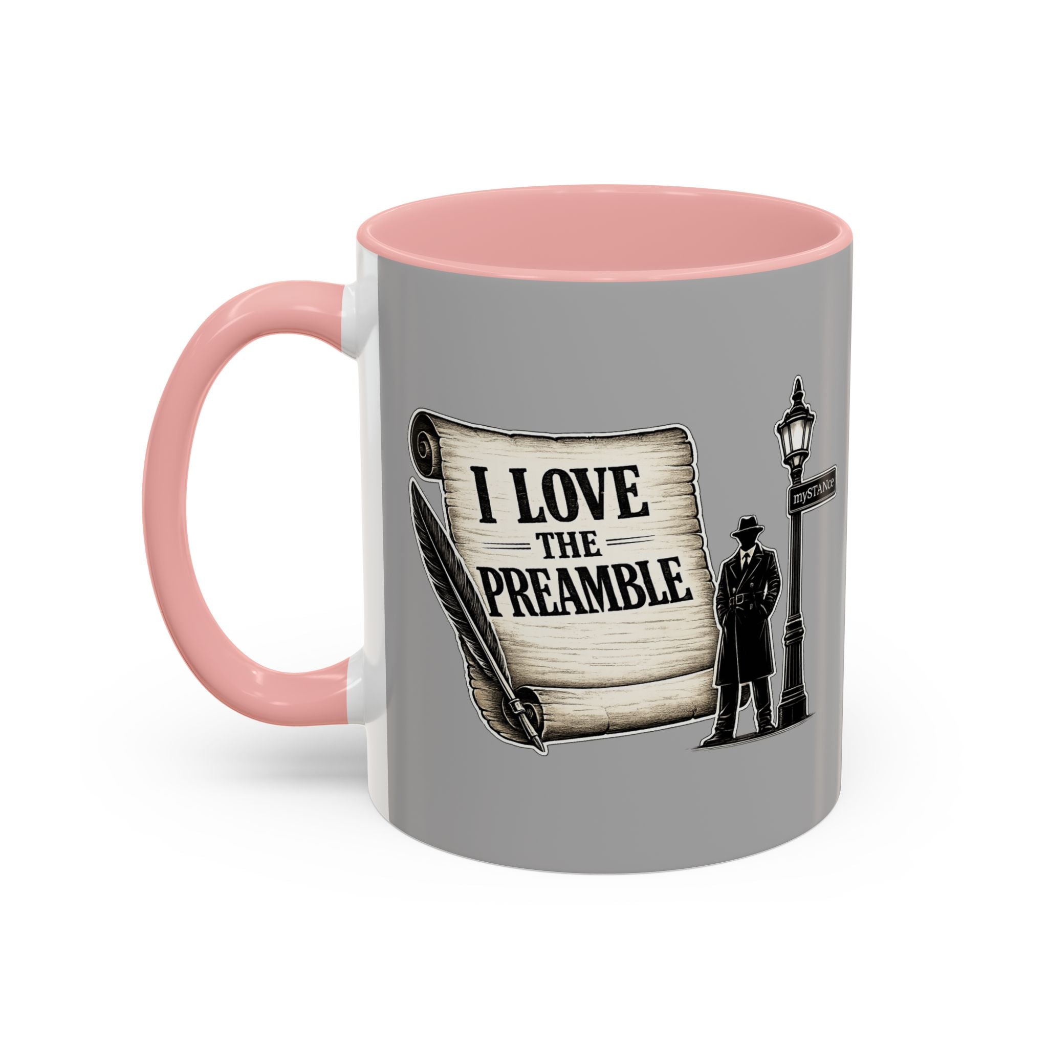 Coffee Mug — Vintage Detective 'mySTANce' Accent Ceramic Mug