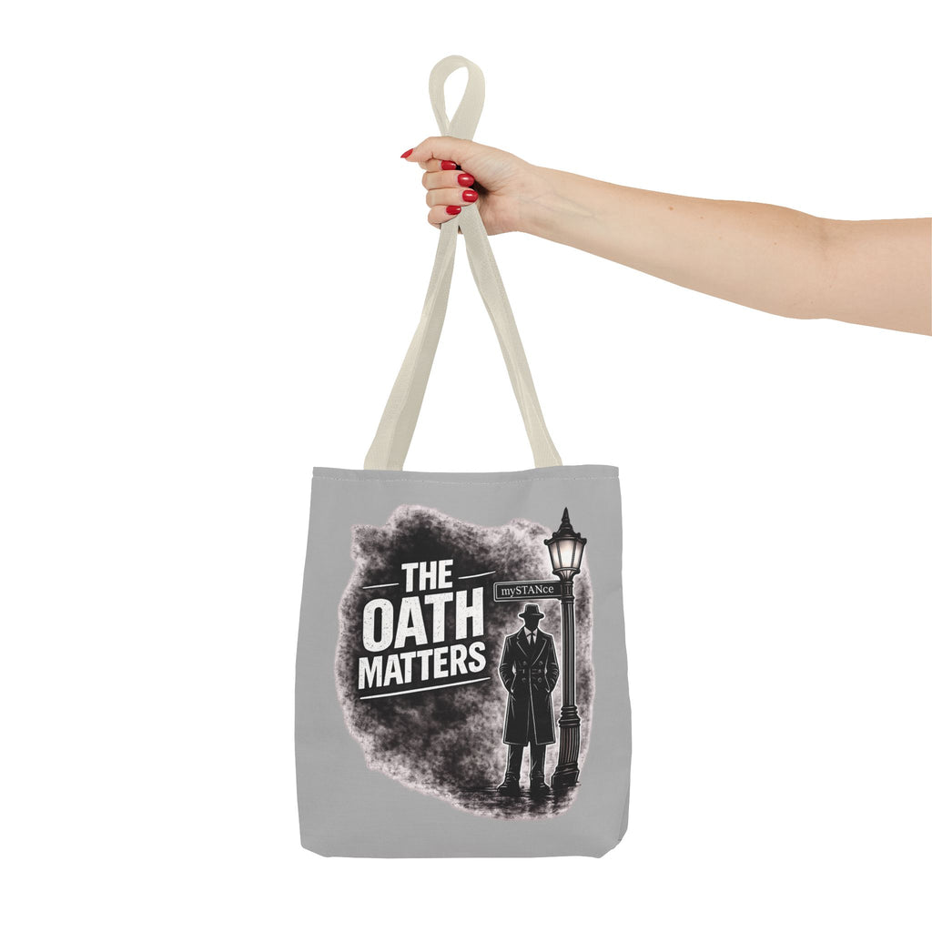 Tote Bag — 'The Oath Matters' Noir Vintage Detective Design