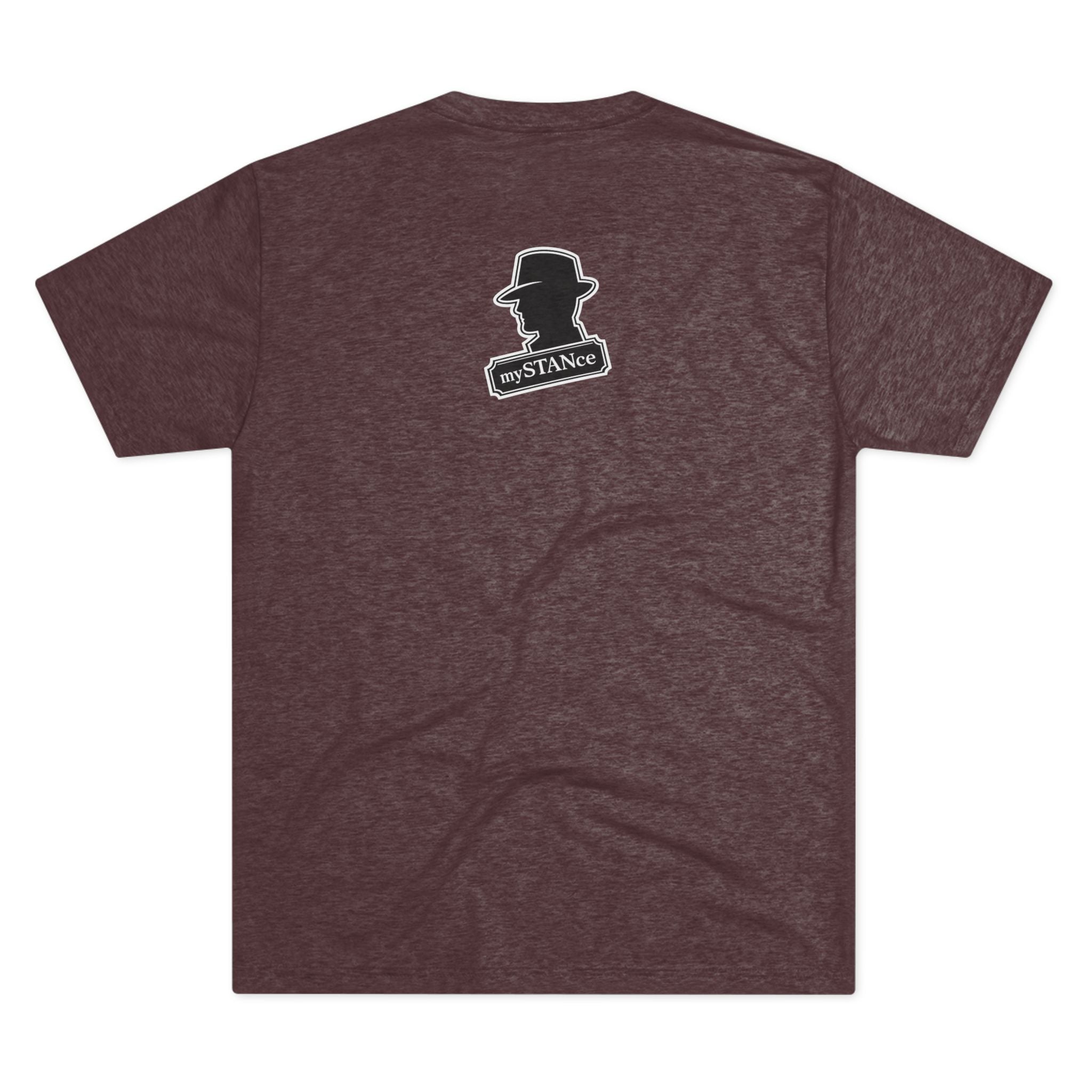 Crew Tee — "America First Still mySTANce" Vintage Shadow Graphic