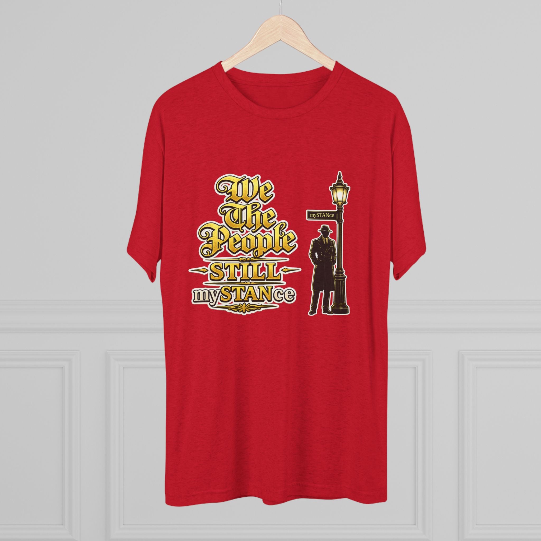 We The People STILL mySTANCE Graphic Tee — Patriotic Vintage Lamp-Post Design