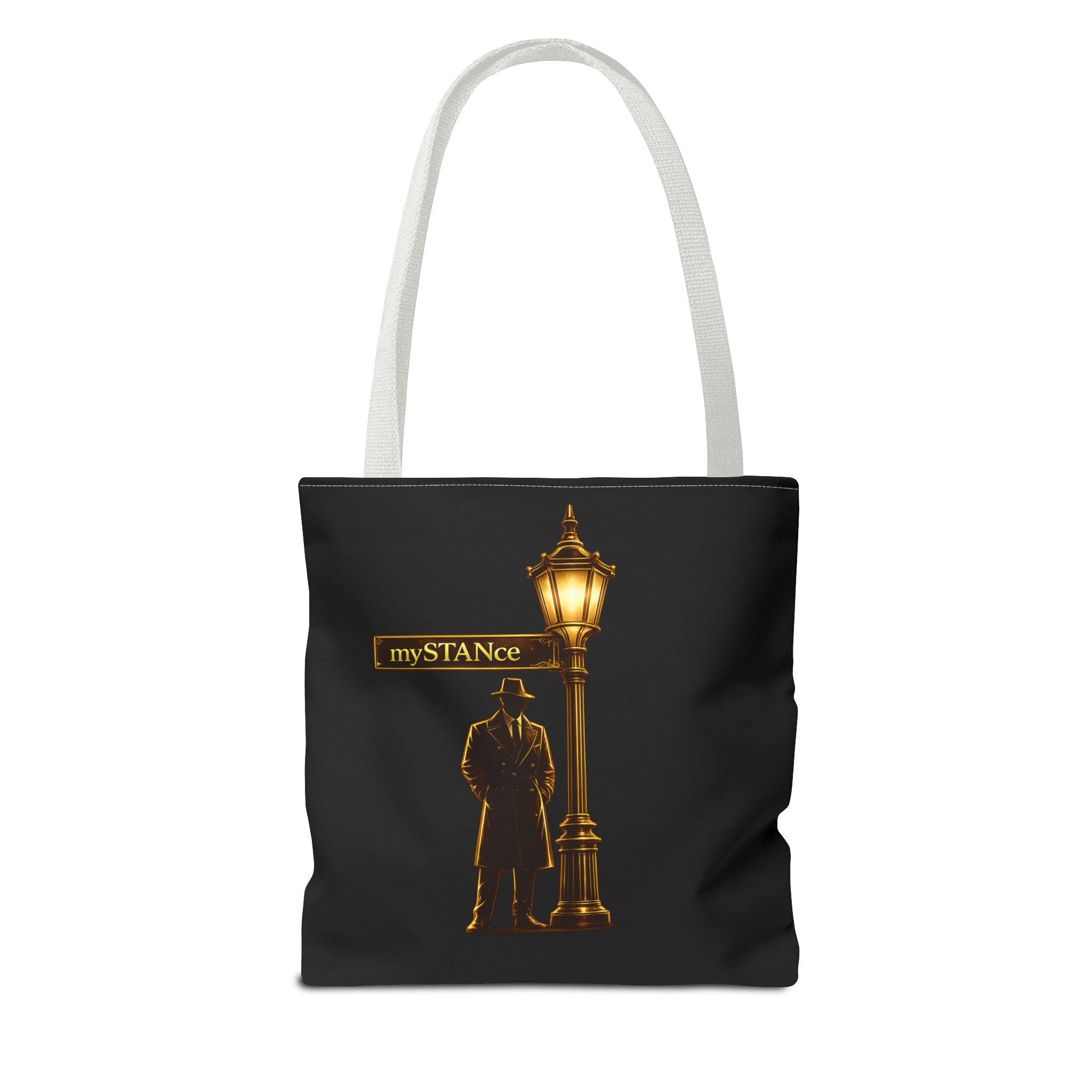 We The People Still My STANce Tote Bag — Political Statement Black AOP Tote