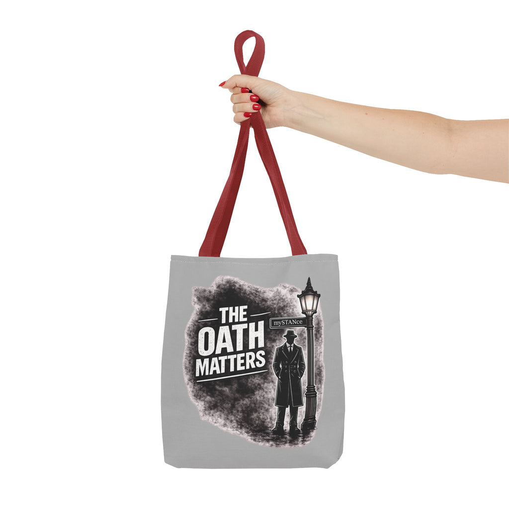 Tote Bag — 'The Oath Matters' Noir Vintage Detective Design