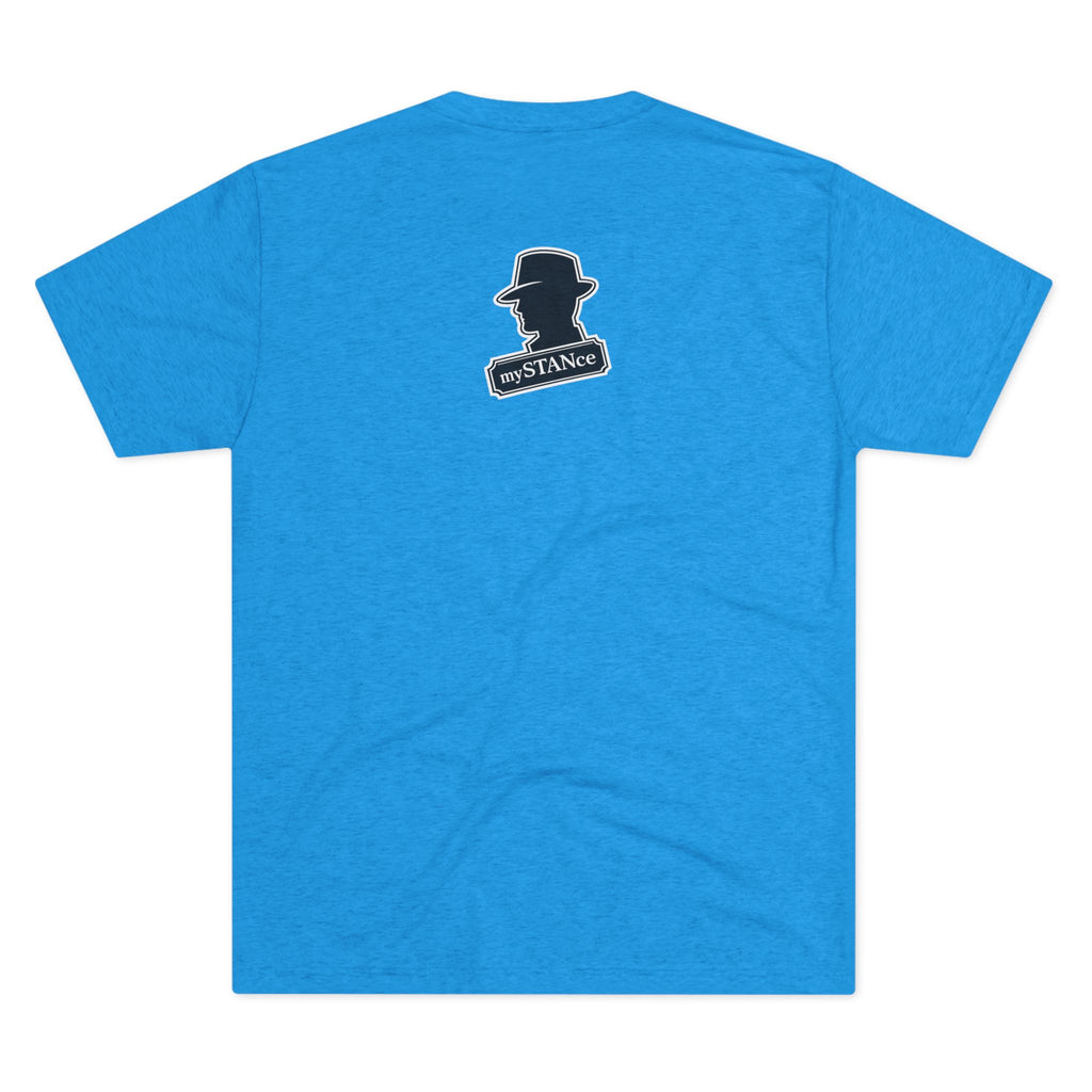 Crew Tee — "America First Still mySTANce" Vintage Shadow Graphic