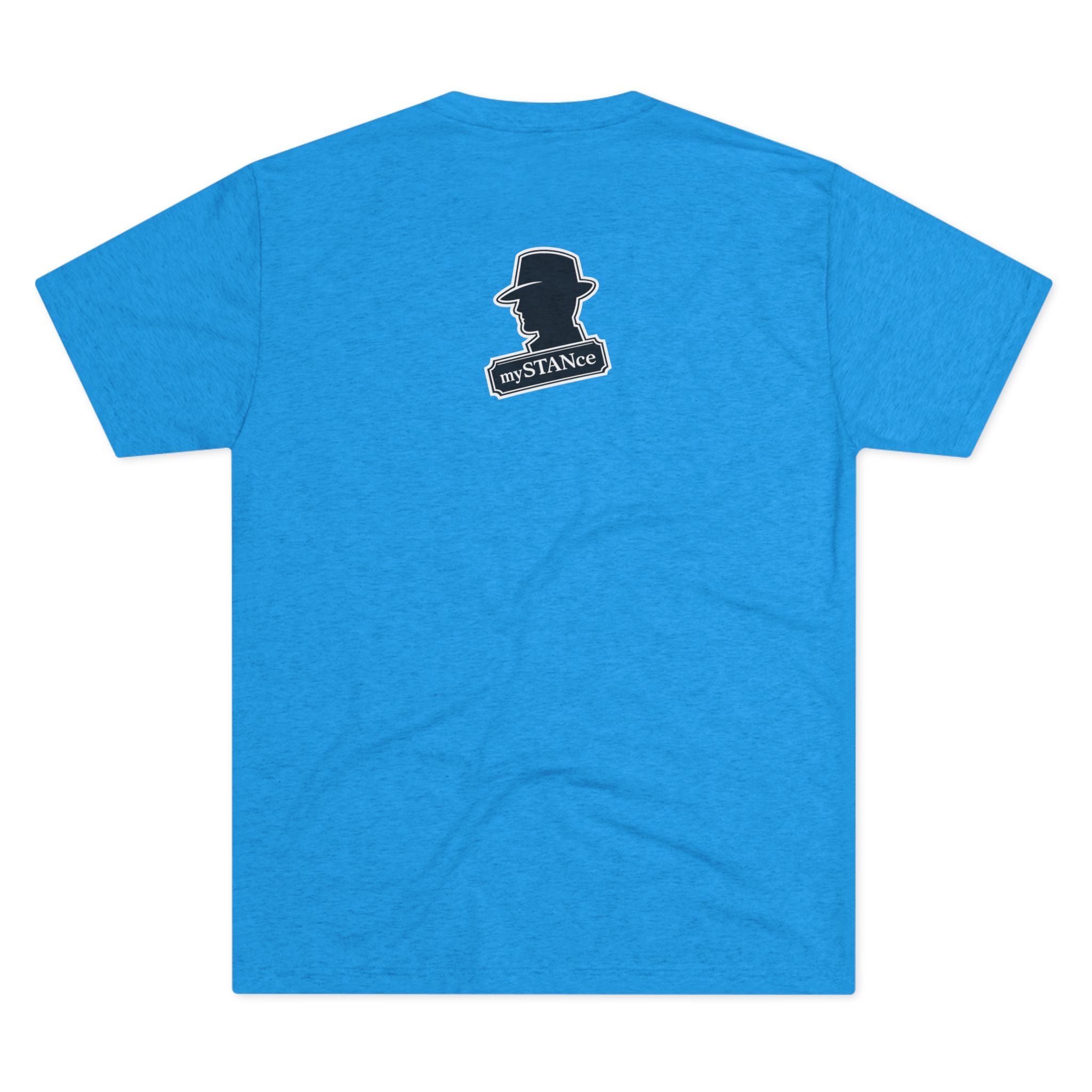 Crew Tee — "America First Still mySTANce" Vintage Shadow Graphic