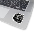 Sticker — "America First Still My STANce" Patriotic Vintage Noir Kiss-Cut Sticker