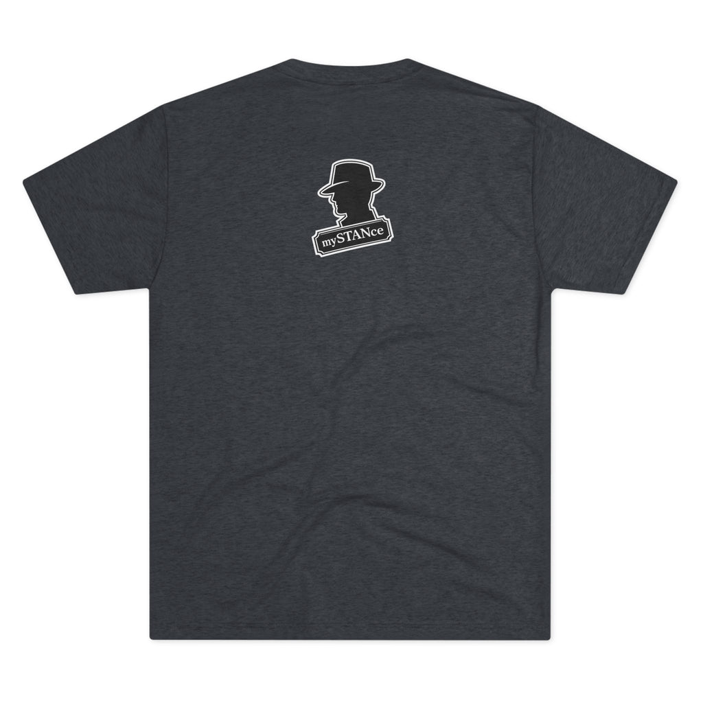 Crew Tee — "America First Still mySTANce" Vintage Shadow Graphic