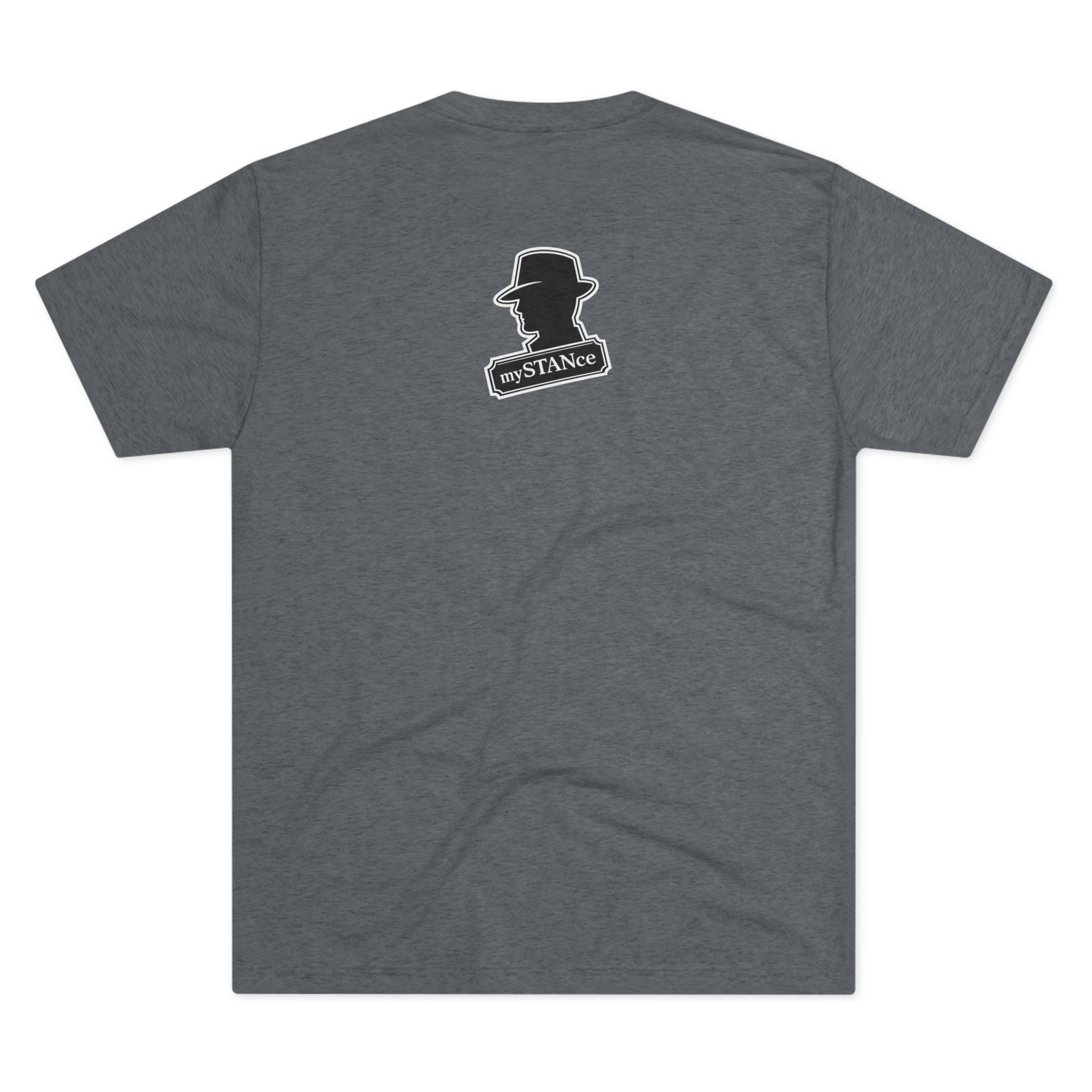 Crew Tee — "America First Still mySTANce" Vintage Shadow Graphic