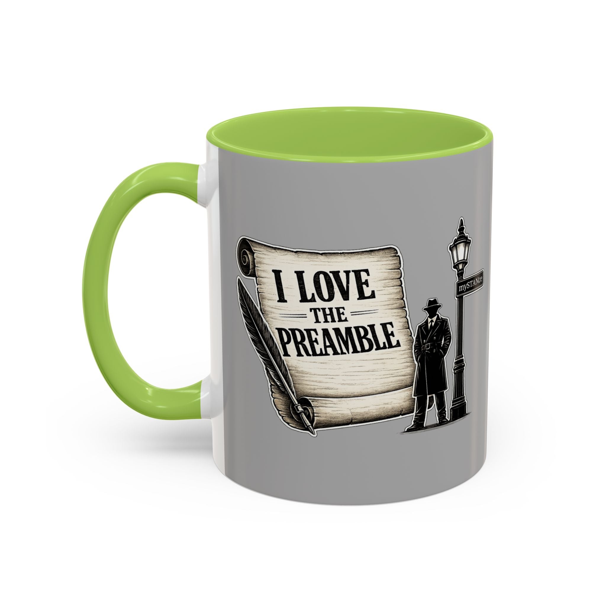 Coffee Mug — Vintage Detective 'mySTANce' Accent Ceramic Mug