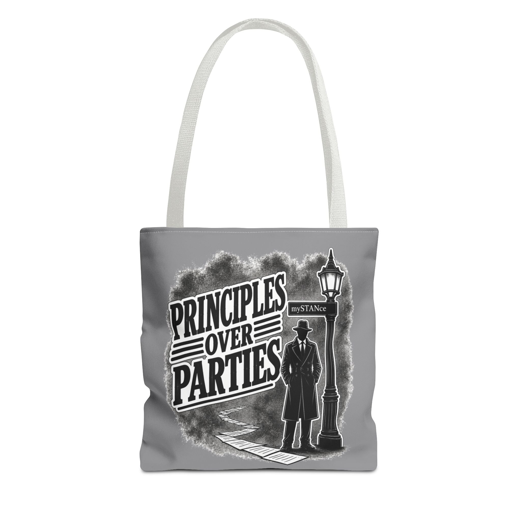 Principles Over Parties Tote Bag — mySTANce Political Statement Reusable Tote