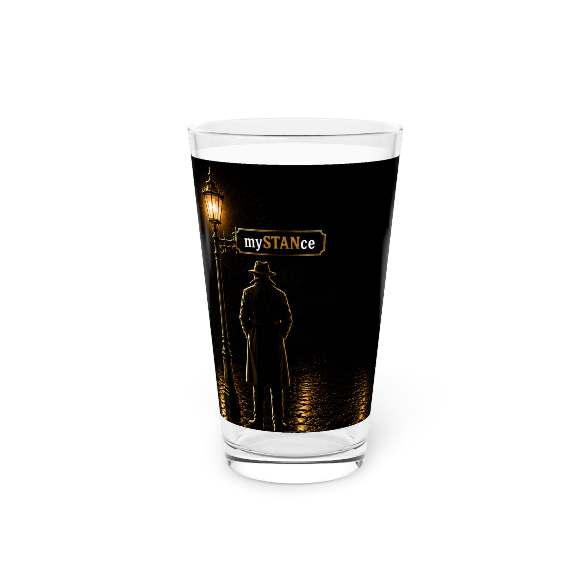 WE THE PEOPLE-Pint Glass - MySTANce Noir Silhouette 16oz Beer Glass