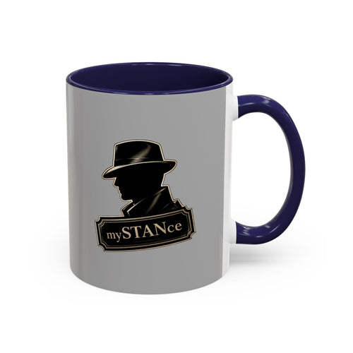 Coffee Mug — Vintage Detective 'mySTANce' Accent Ceramic Mug