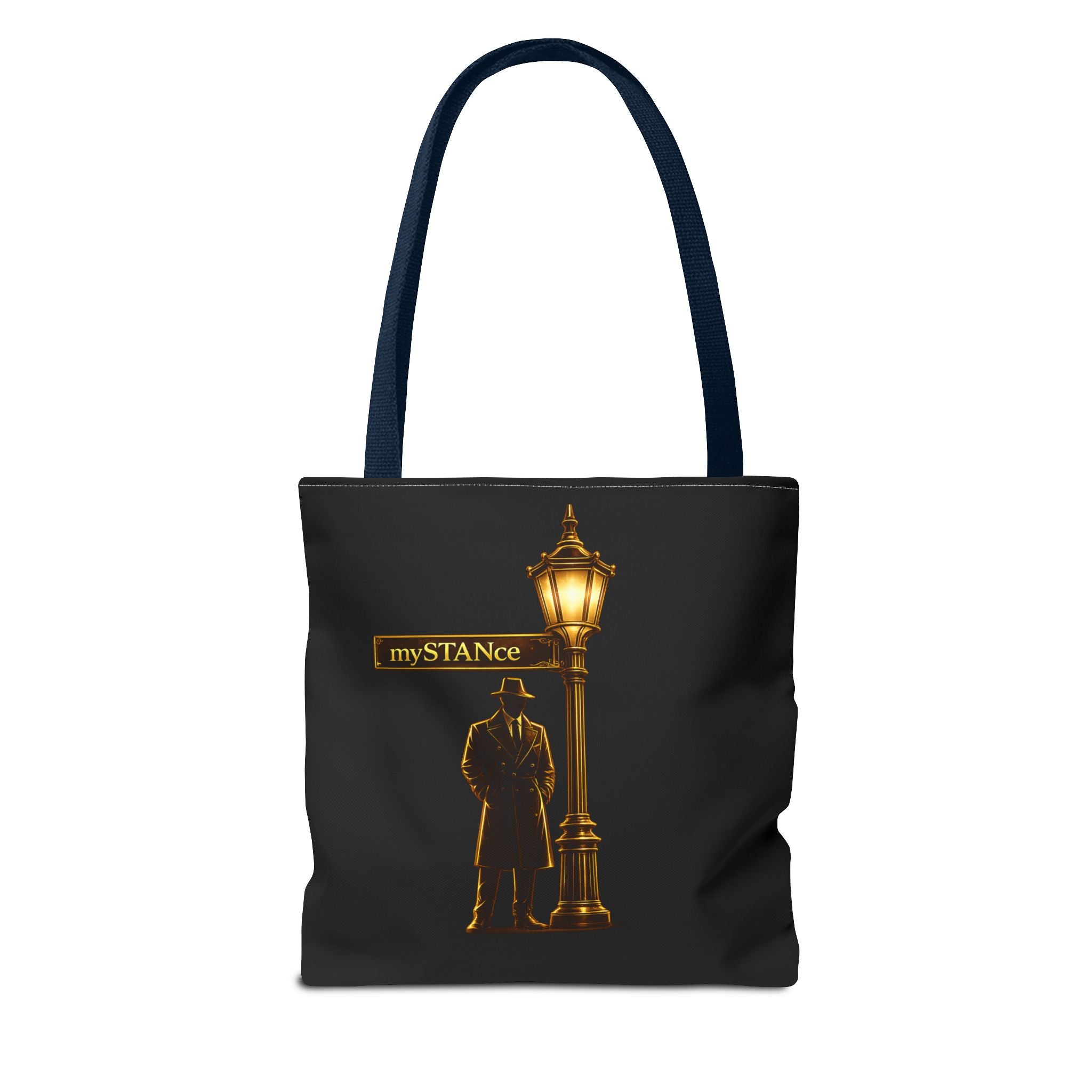 We The People Still My STANce Tote Bag — Political Statement Black AOP Tote