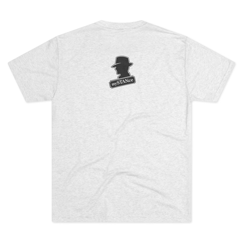 Crew Tee — "America First Still mySTANce" Vintage Shadow Graphic