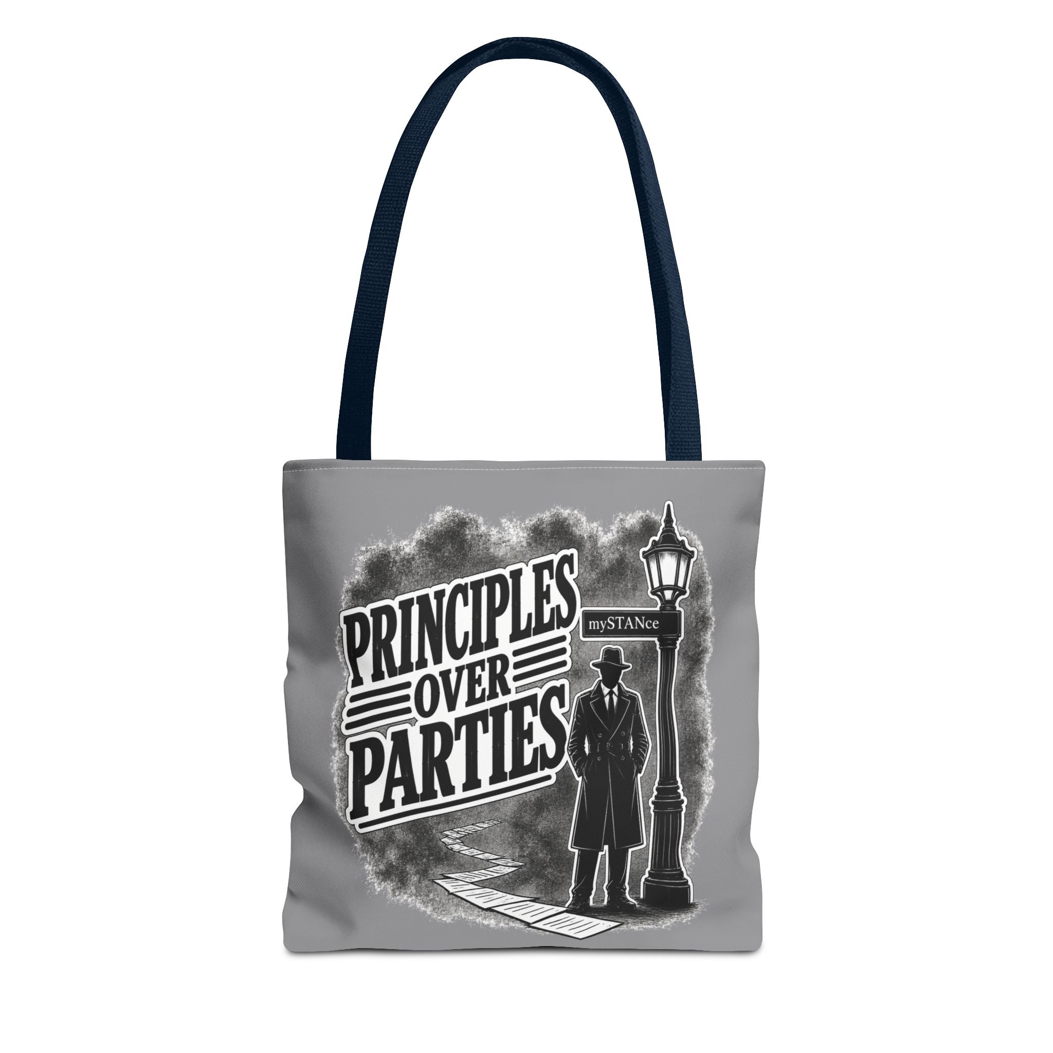 Principles Over Parties Tote Bag — mySTANce Political Statement Reusable Tote