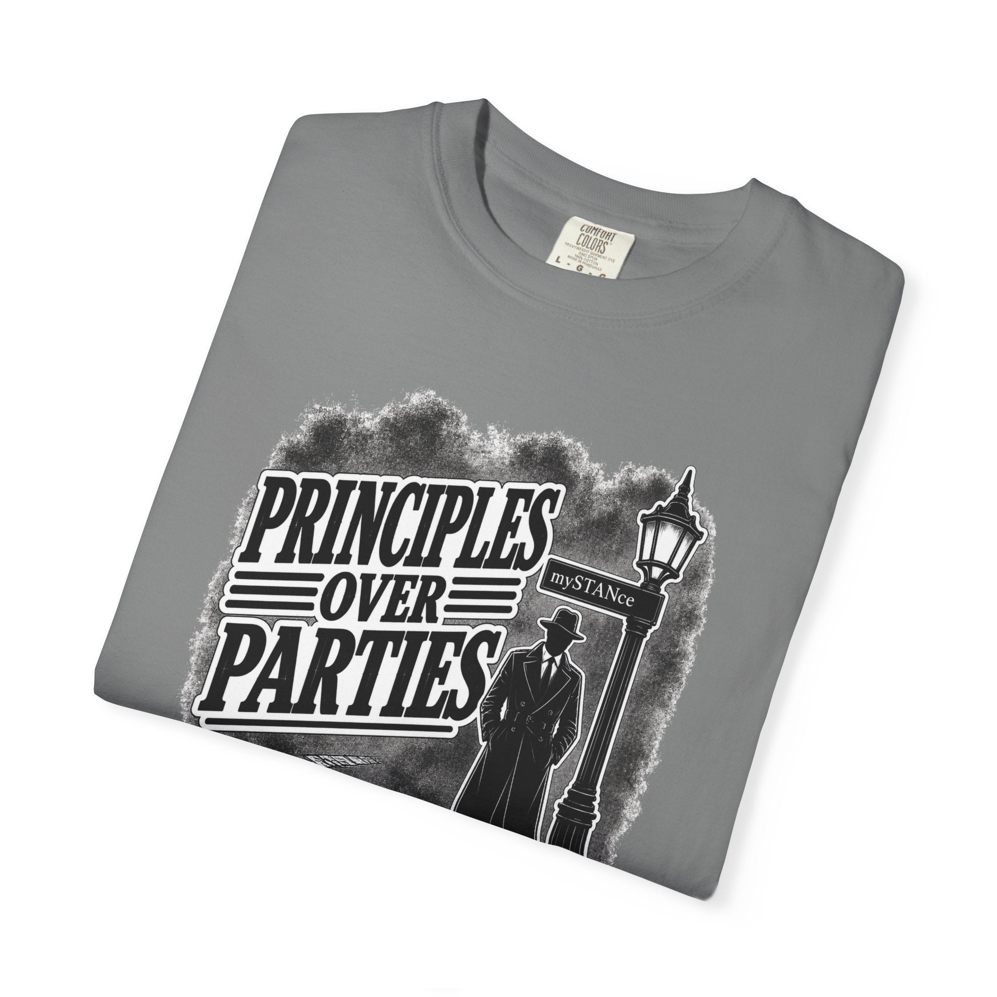 Principles Over Parties – mySTANce Noir T-Shirt