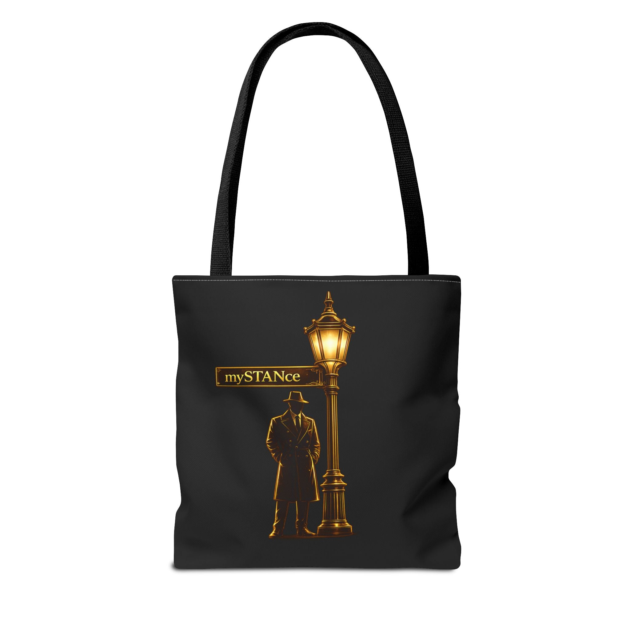 We The People Still My STANce Tote Bag — Political Statement Black AOP Tote