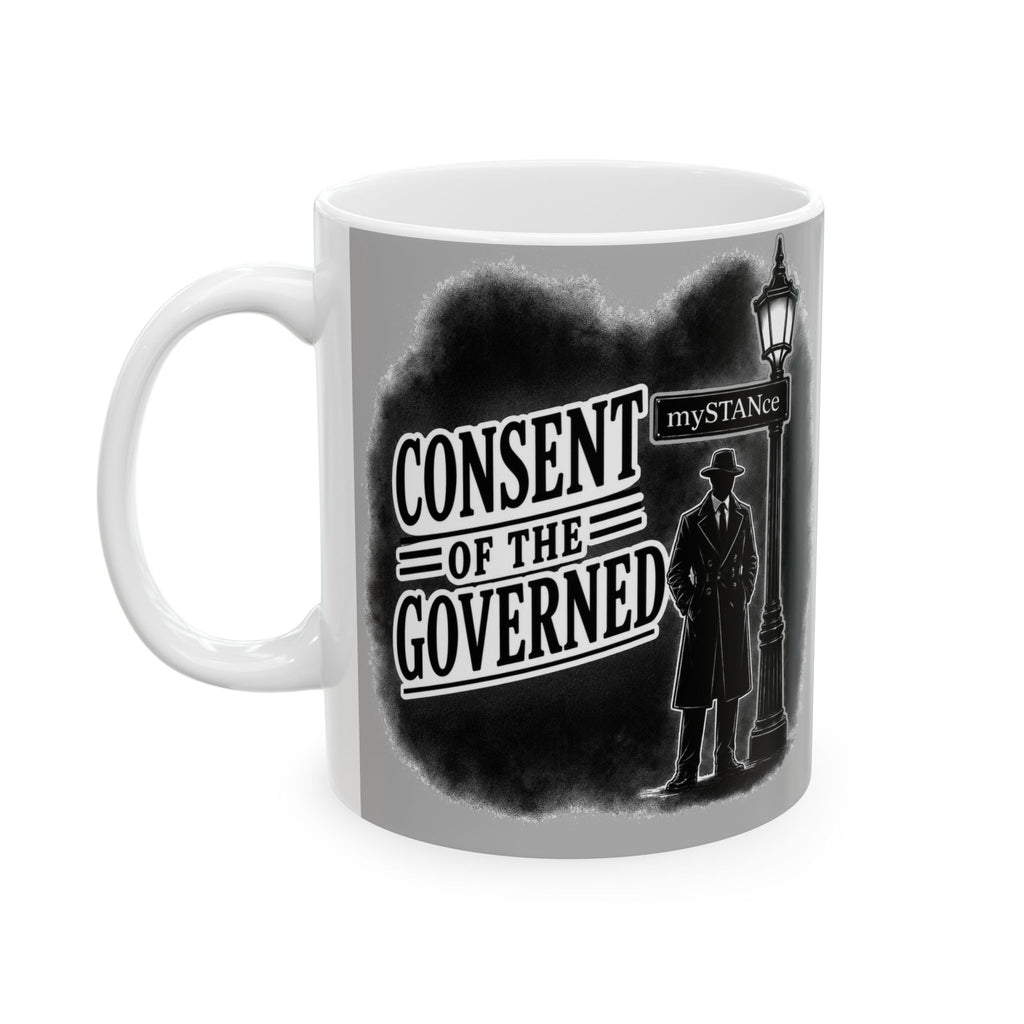 Detective Noir Ceramic Mug — 'mySTRANGE' Vintage Mystery Design (11oz & 15oz)