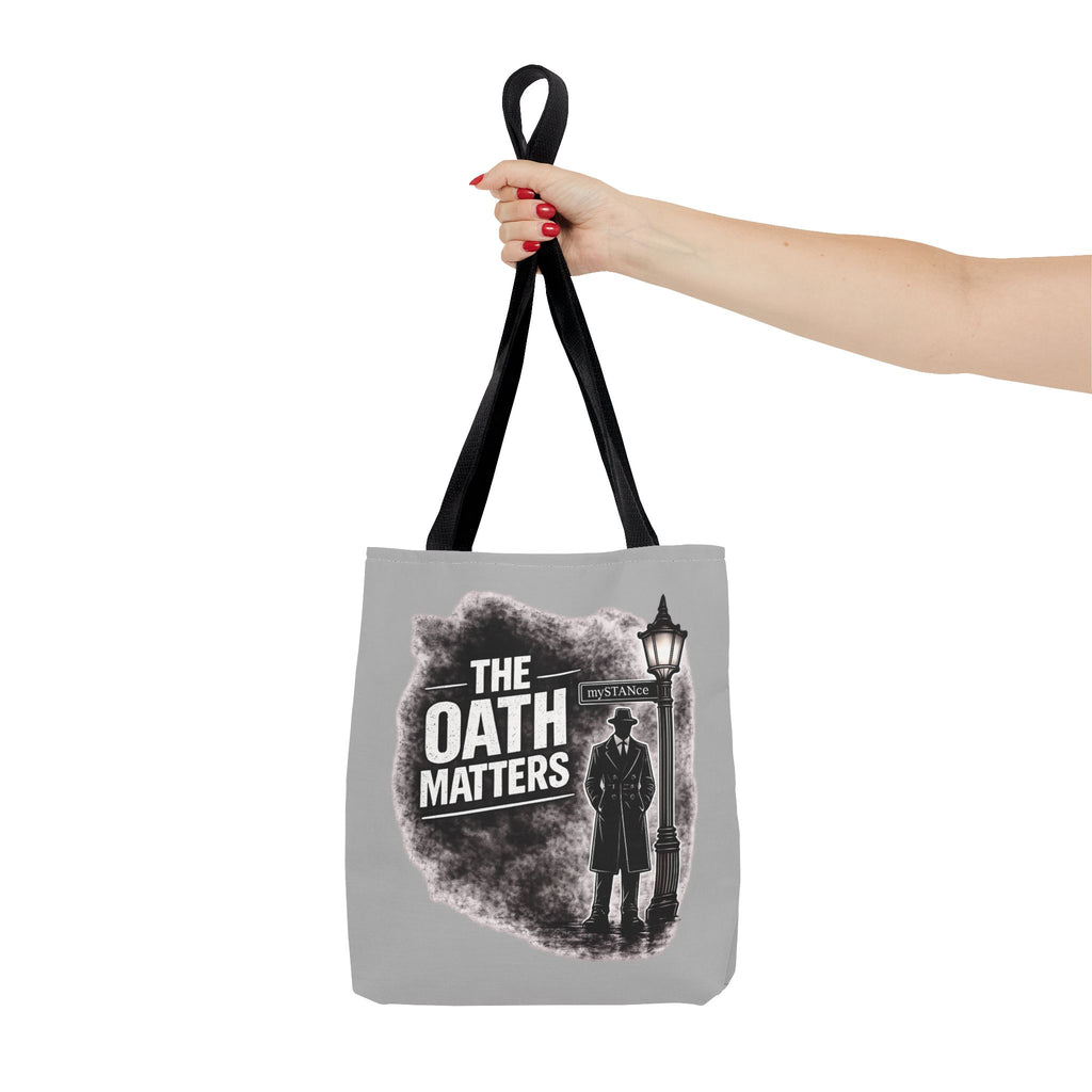 Tote Bag — 'The Oath Matters' Noir Vintage Detective Design