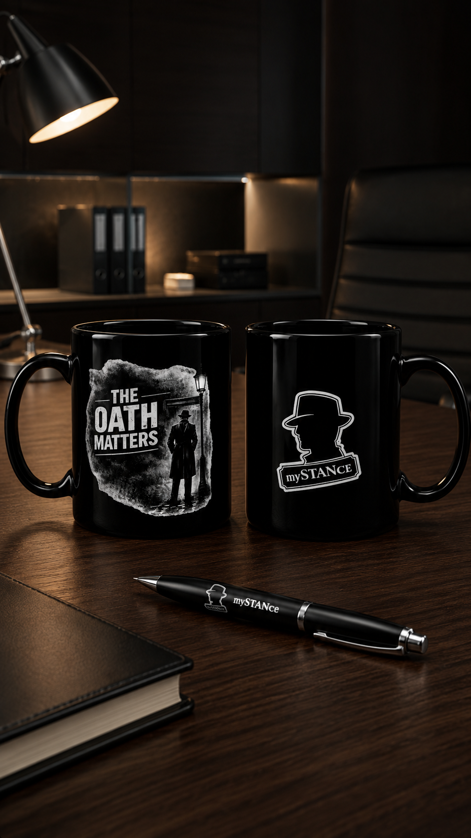 THE OATH MATTERS-Detective Noir Black Mug — mySTANce 15oz Coffee Cup