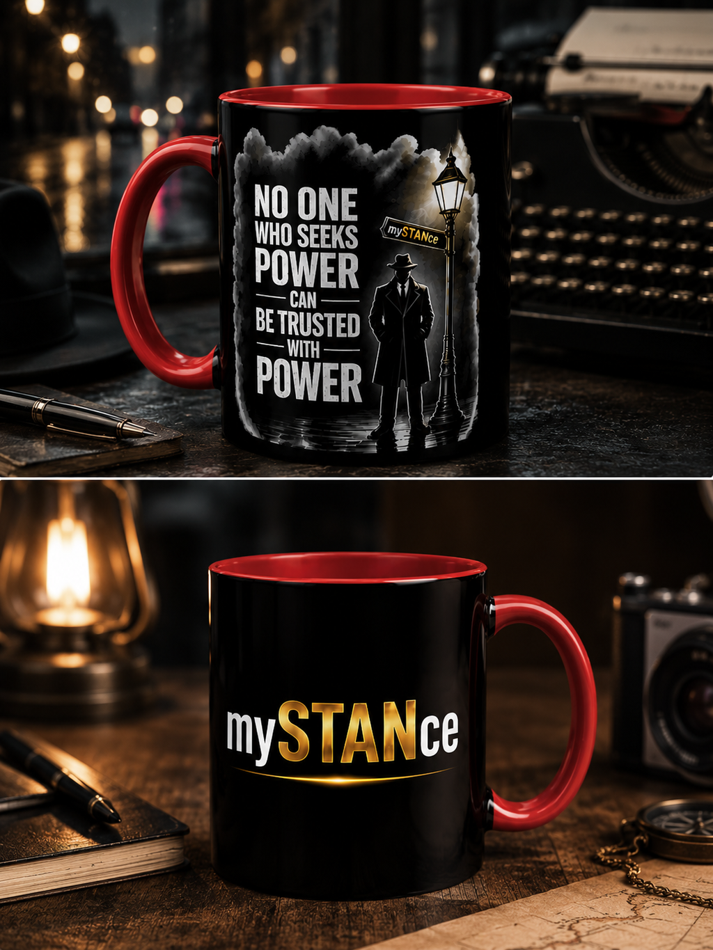 NO ONE WHO SEEKS POWER- Coffee Mug — Bold Motivational 11/15oz Ceramic