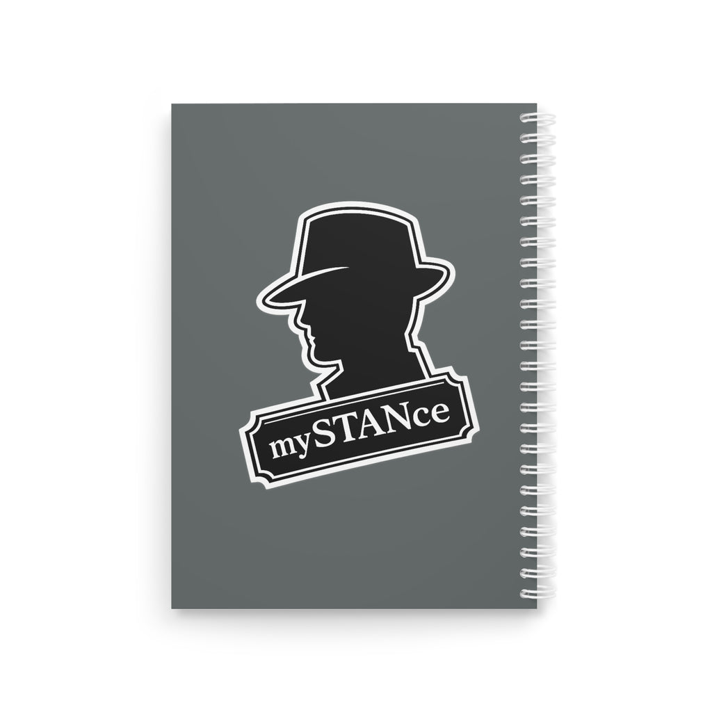 America First mySTANCe Spiral Notebook — Patriotic Vintage Detective Design