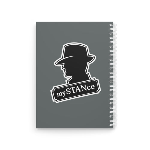 America First mySTANCe Spiral Notebook — Patriotic Vintage Detective Design