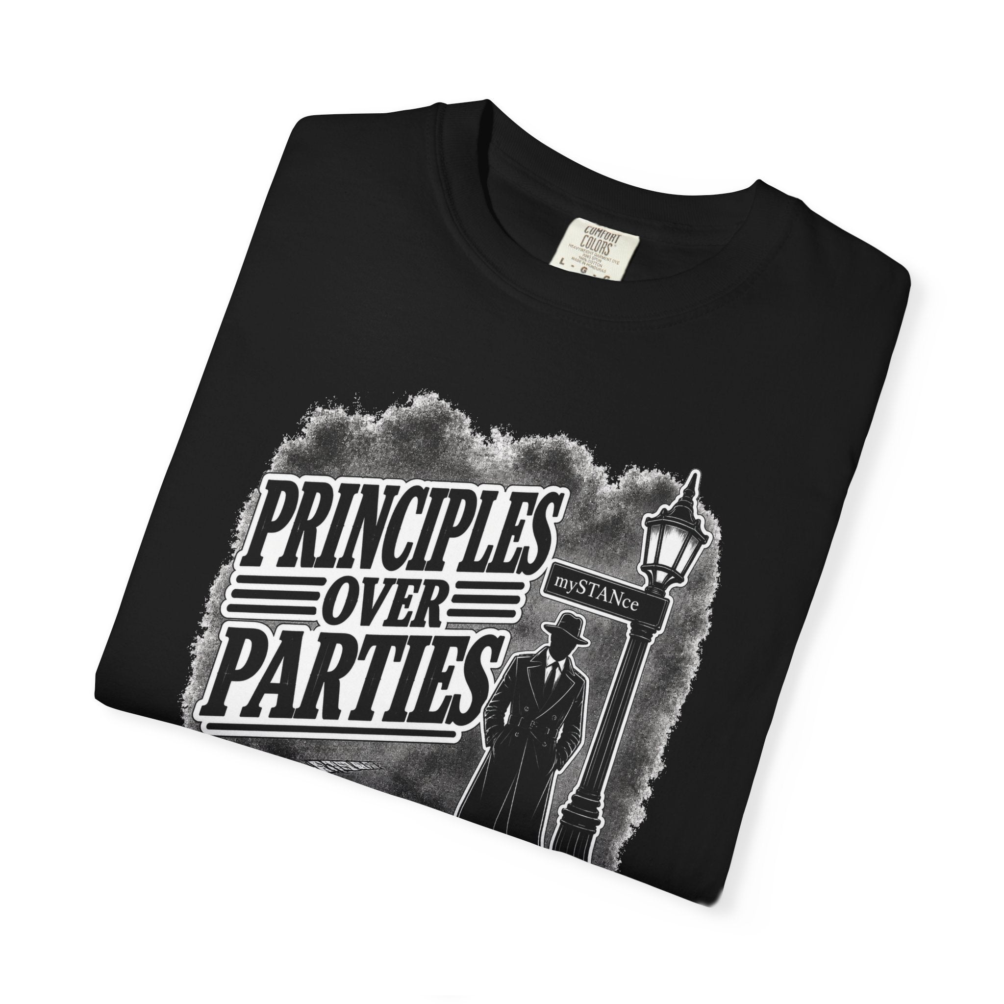 Principles Over Parties – mySTANce Noir T-Shirt
