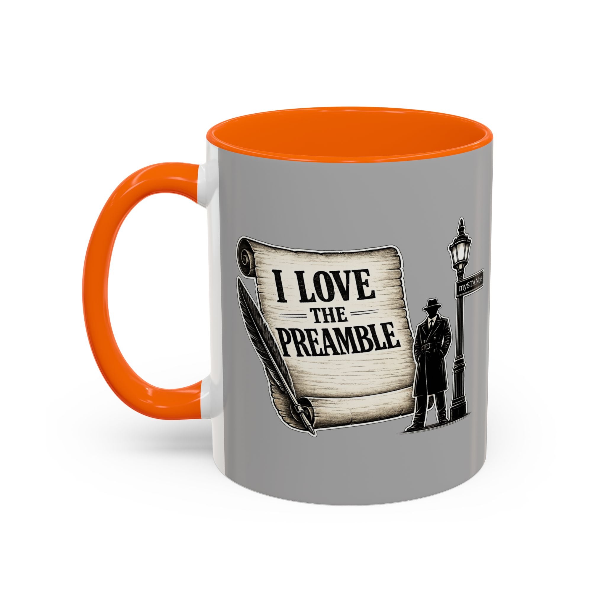 Coffee Mug — Vintage Detective 'mySTANce' Accent Ceramic Mug