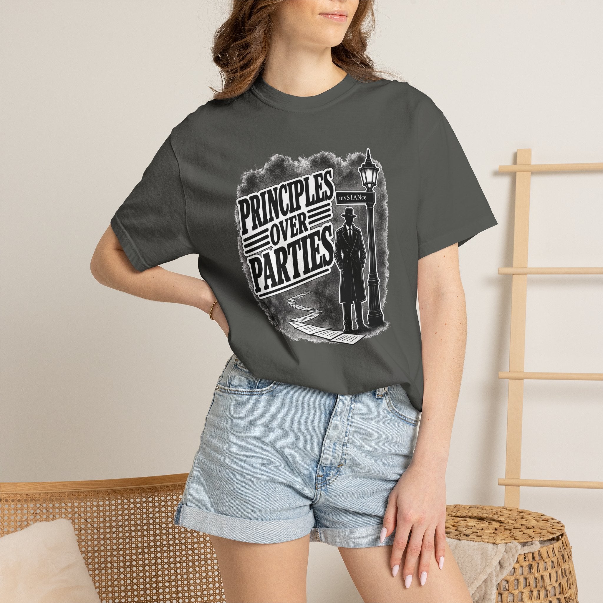 Principles Over Parties – mySTANce Noir T-Shirt