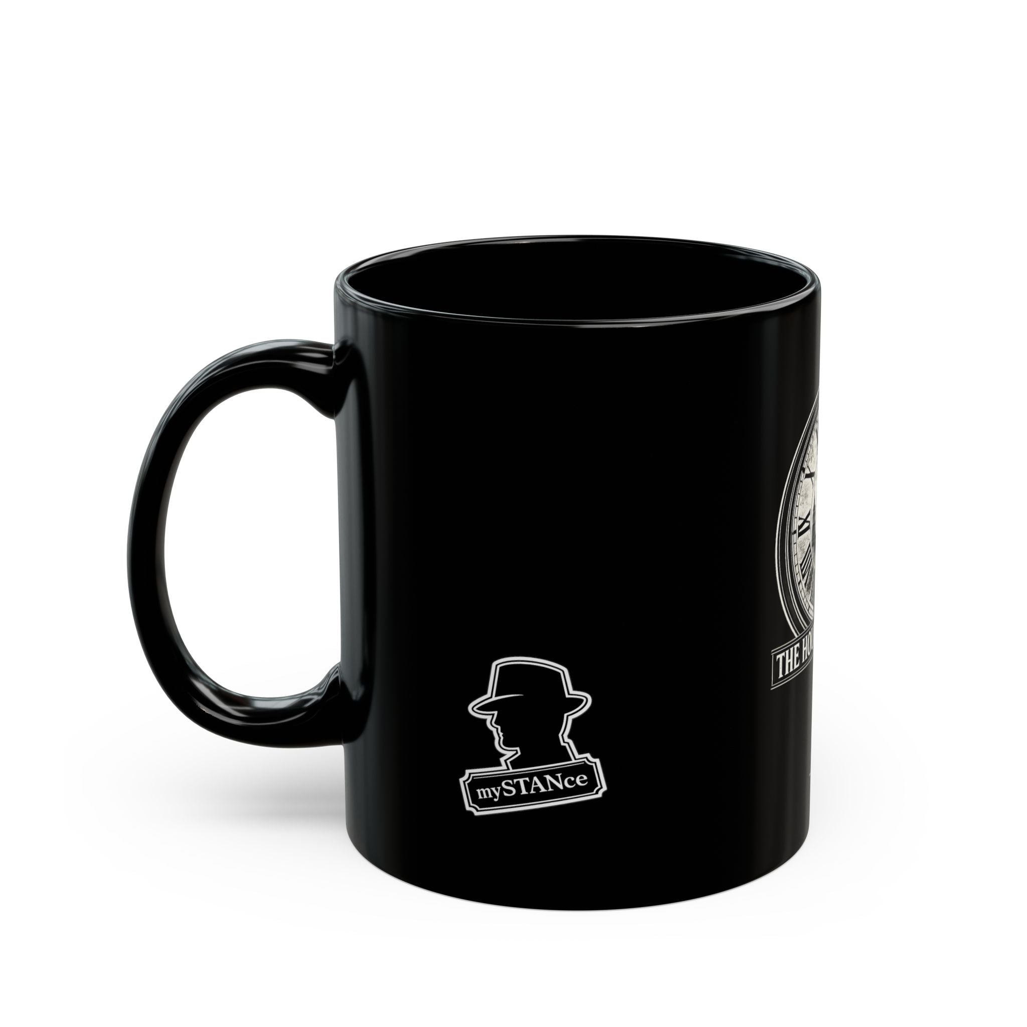 The Hour of Decision | Vintage Film Noir Detective Clock Black Mug (11oz, 15oz).