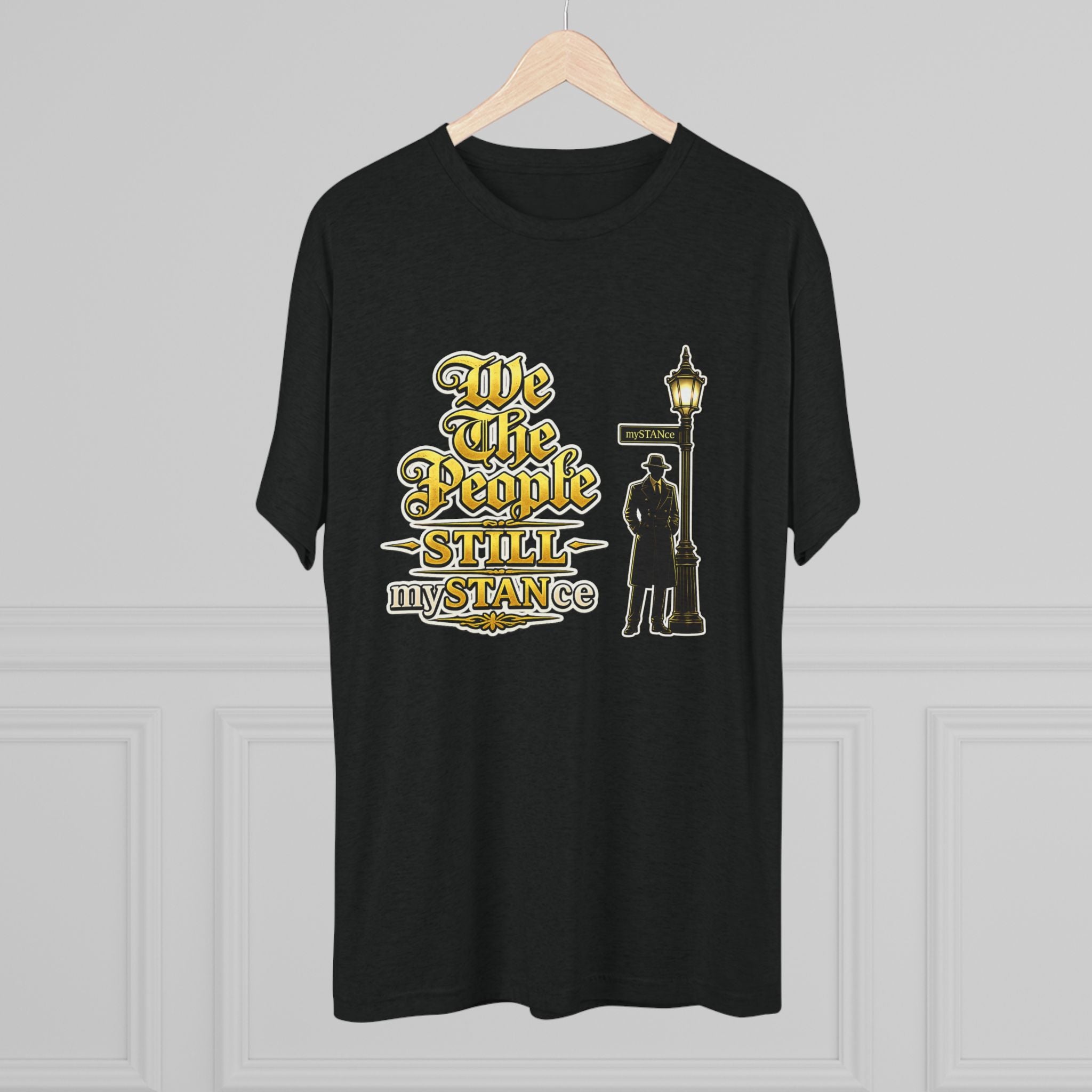 We The People STILL mySTANCE Graphic Tee — Patriotic Vintage Lamp-Post Design