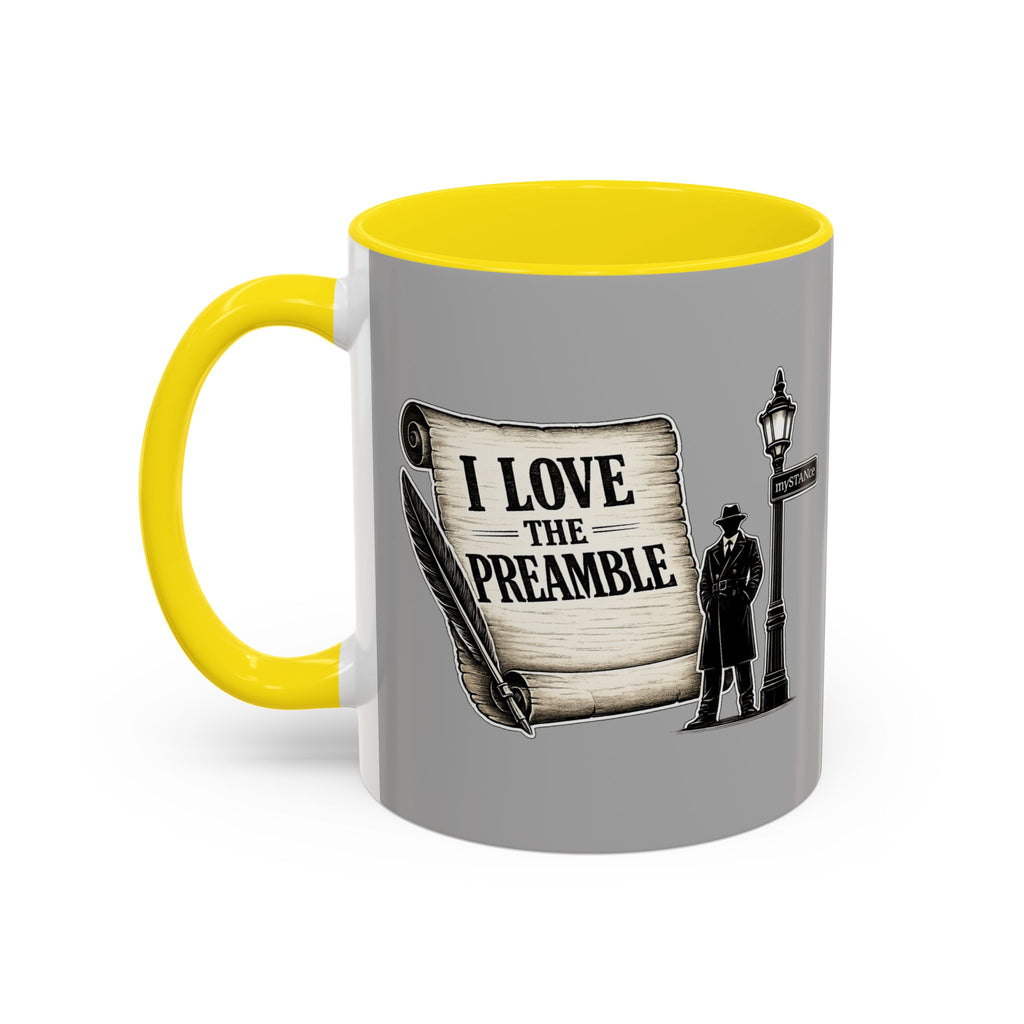 Coffee Mug — Vintage Detective 'mySTANce' Accent Ceramic Mug