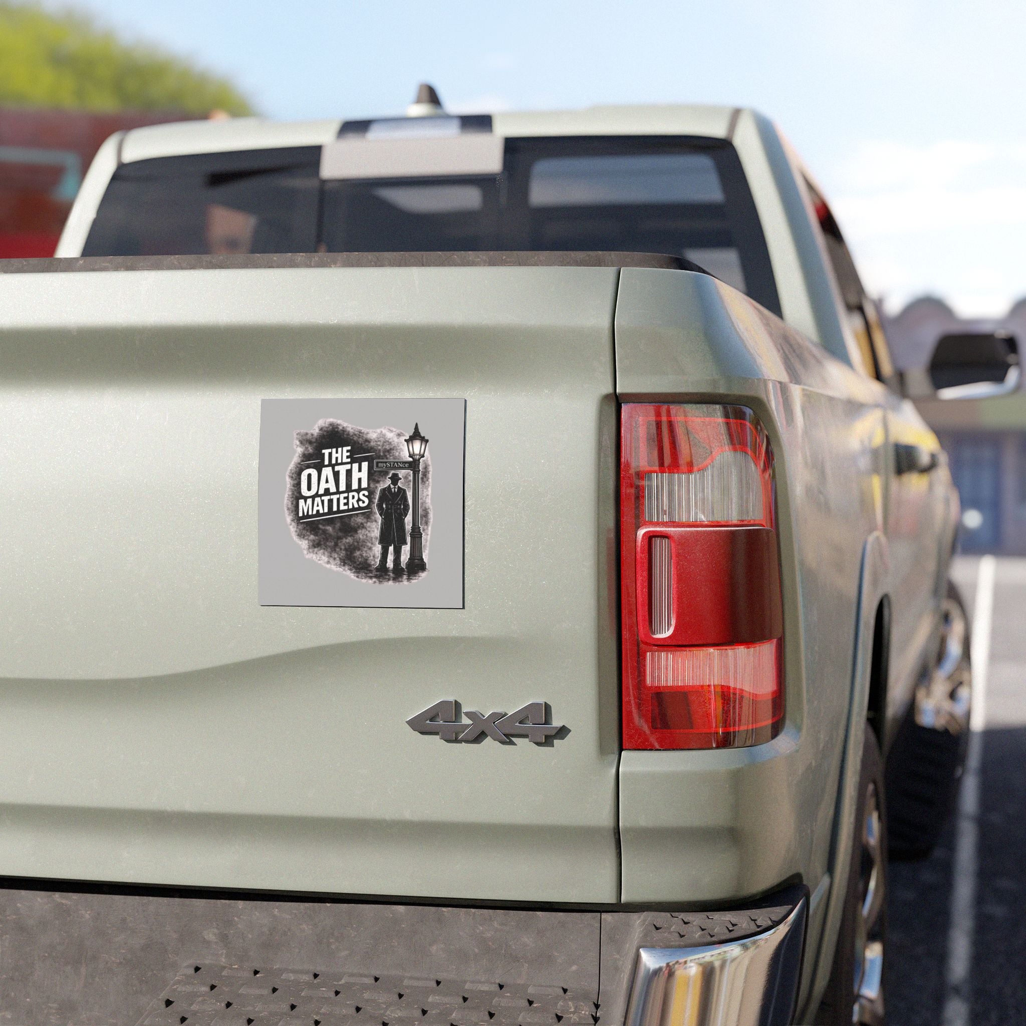 The Oath Matters Car Magnet — Vintage Noir Design