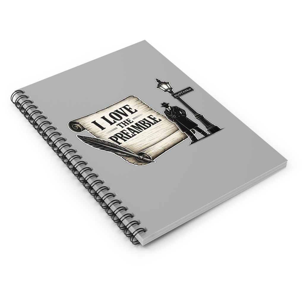 I Love The Preamble Spiral Notebook — Vintage Constitution Journal
