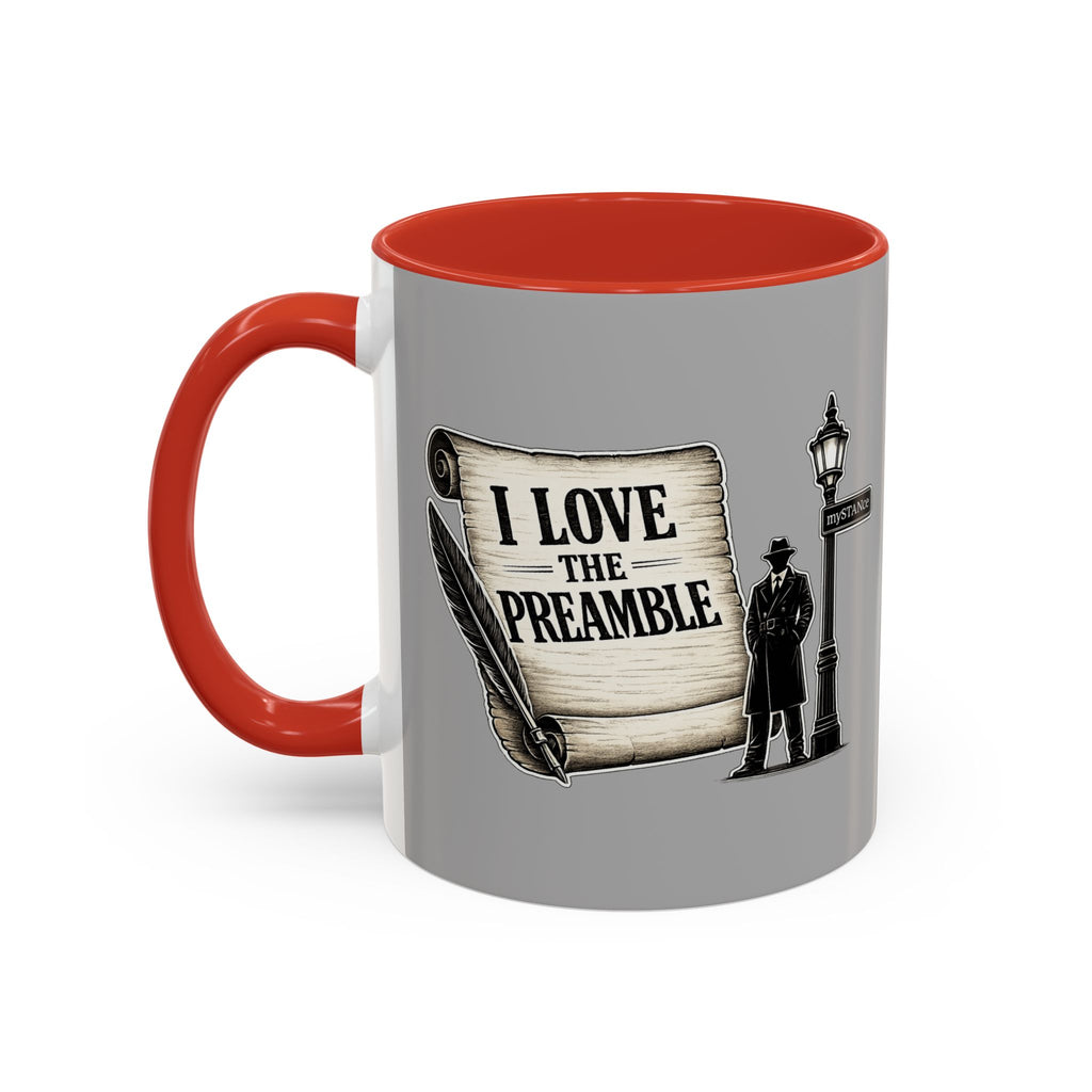 Coffee Mug — Vintage Detective 'mySTANce' Accent Ceramic Mug