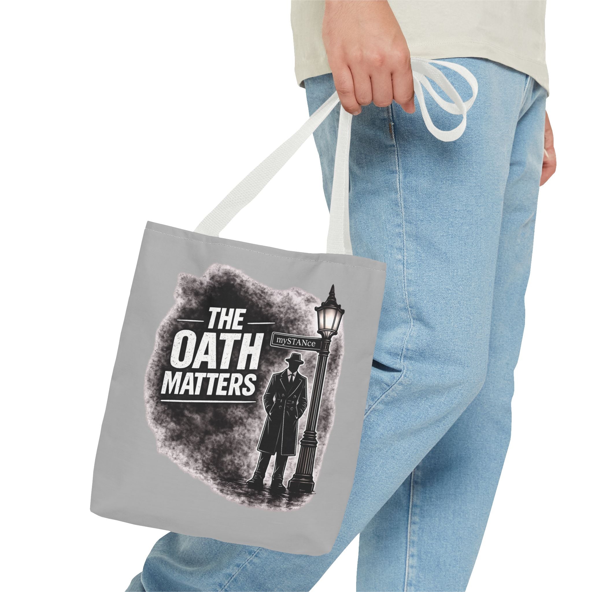 Tote Bag — 'The Oath Matters' Noir Vintage Detective Design