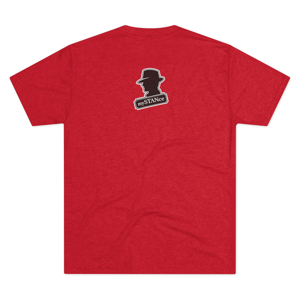 Crew Tee — "America First Still mySTANce" Vintage Shadow Graphic
