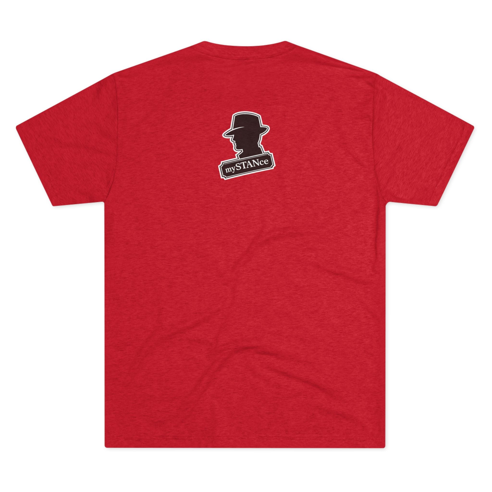 Crew Tee — "America First Still mySTANce" Vintage Shadow Graphic