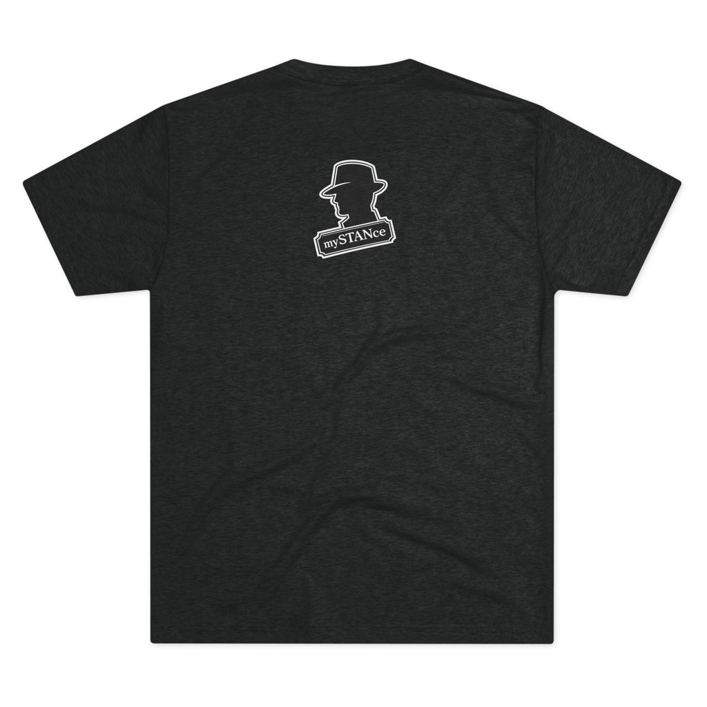 Crew Tee — "America First Still mySTANce" Vintage Shadow Graphic