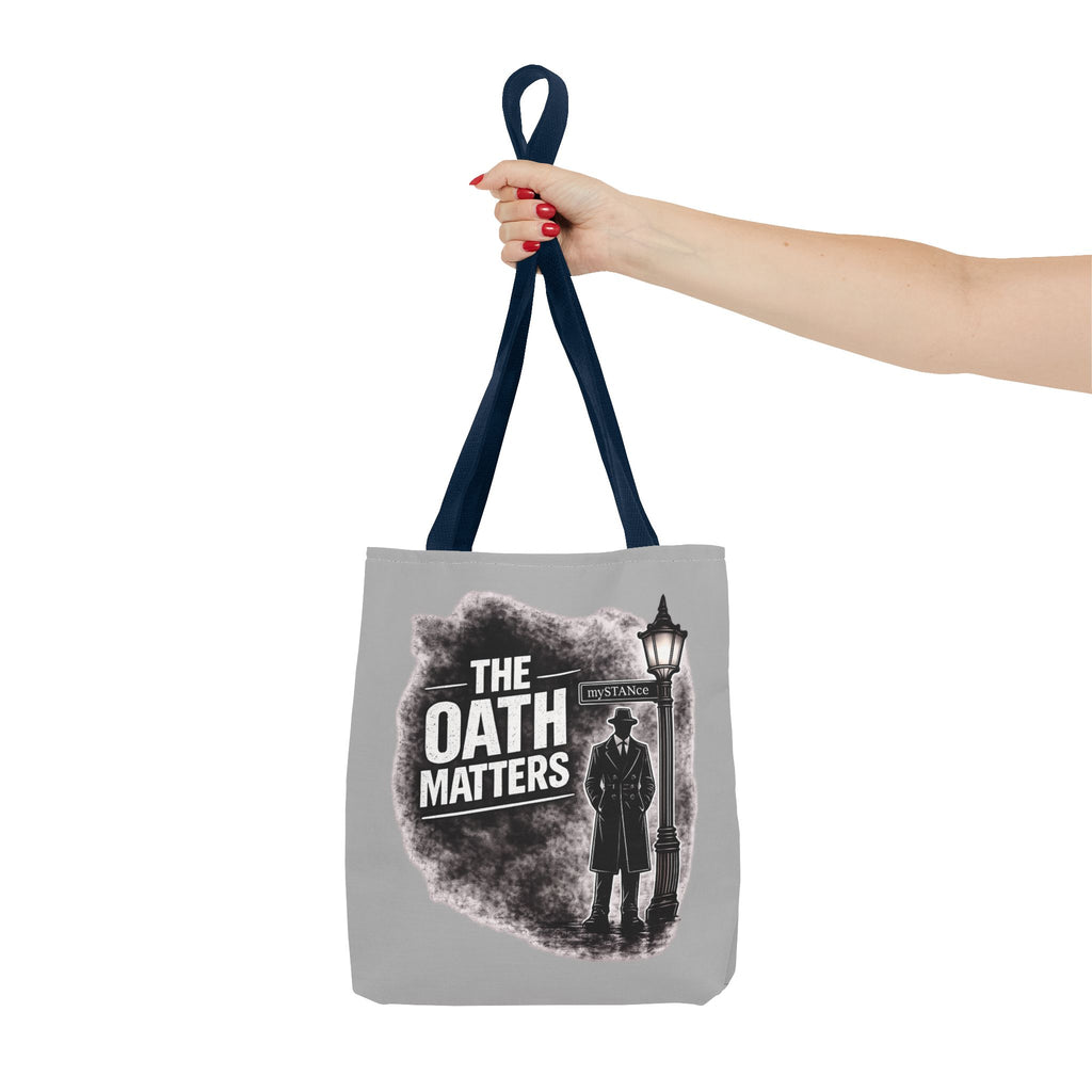 Tote Bag — 'The Oath Matters' Noir Vintage Detective Design