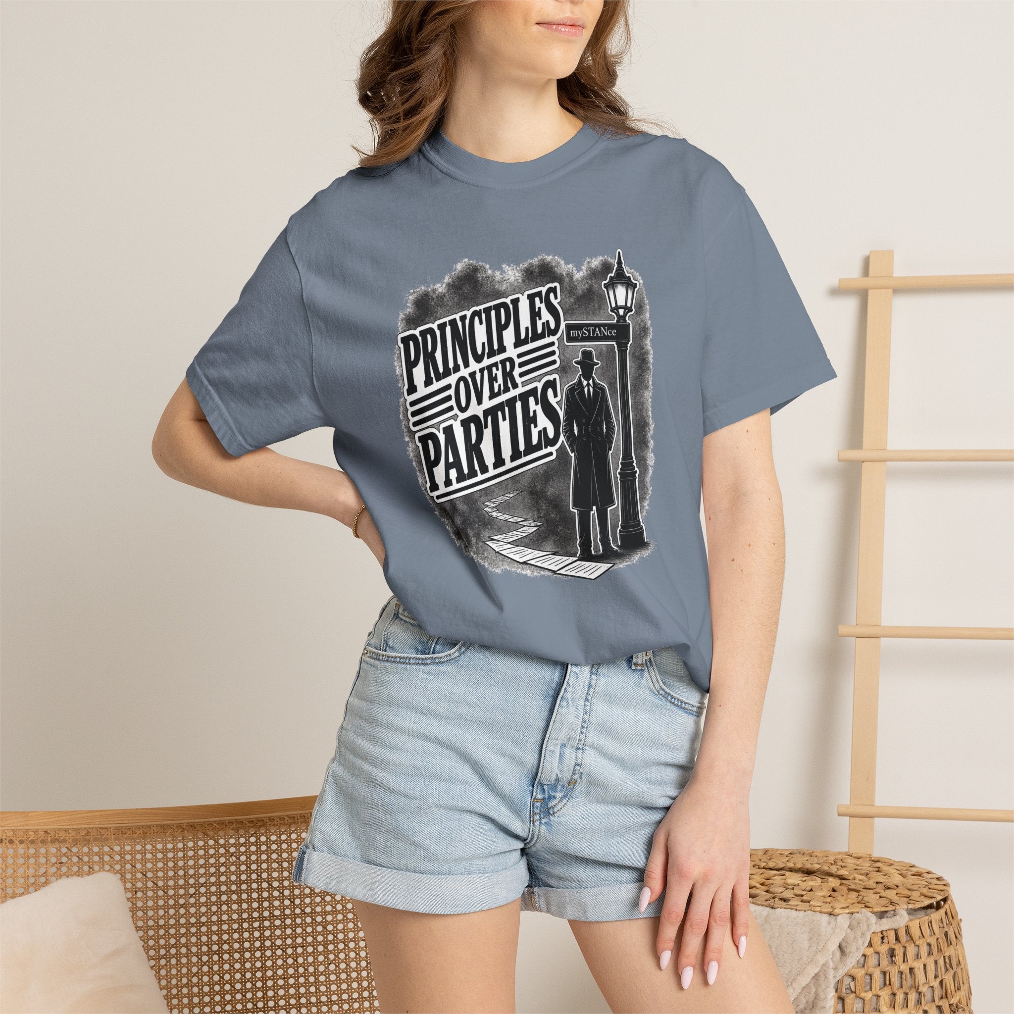 Principles Over Parties – mySTANce Noir T-Shirt