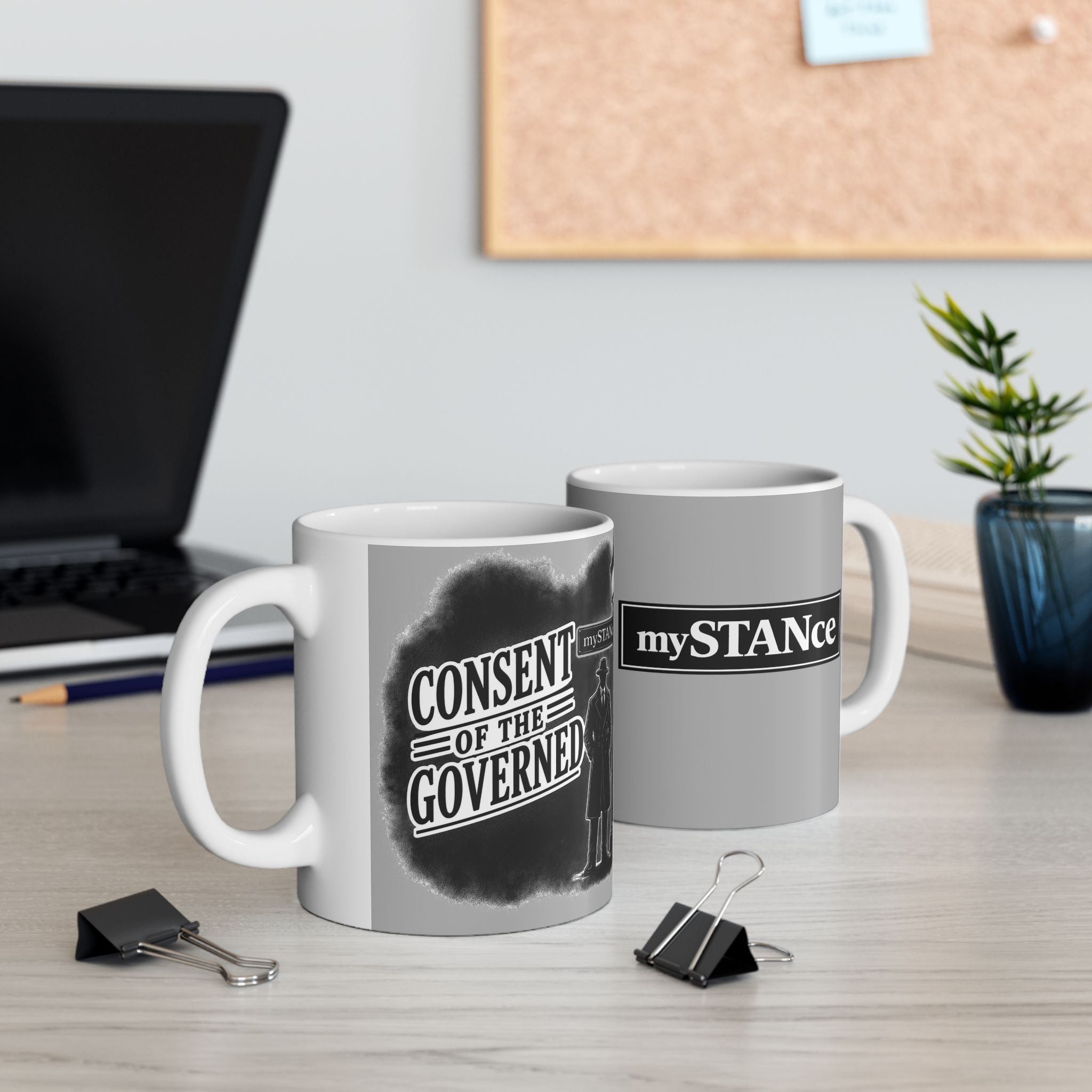 Detective Noir Ceramic Mug — 'mySTRANGE' Vintage Mystery Design (11oz & 15oz)