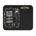 Mouse Pad — "No One Who Seeks Power Can Be Trusted With Power" Vintage Noir Desk Mat