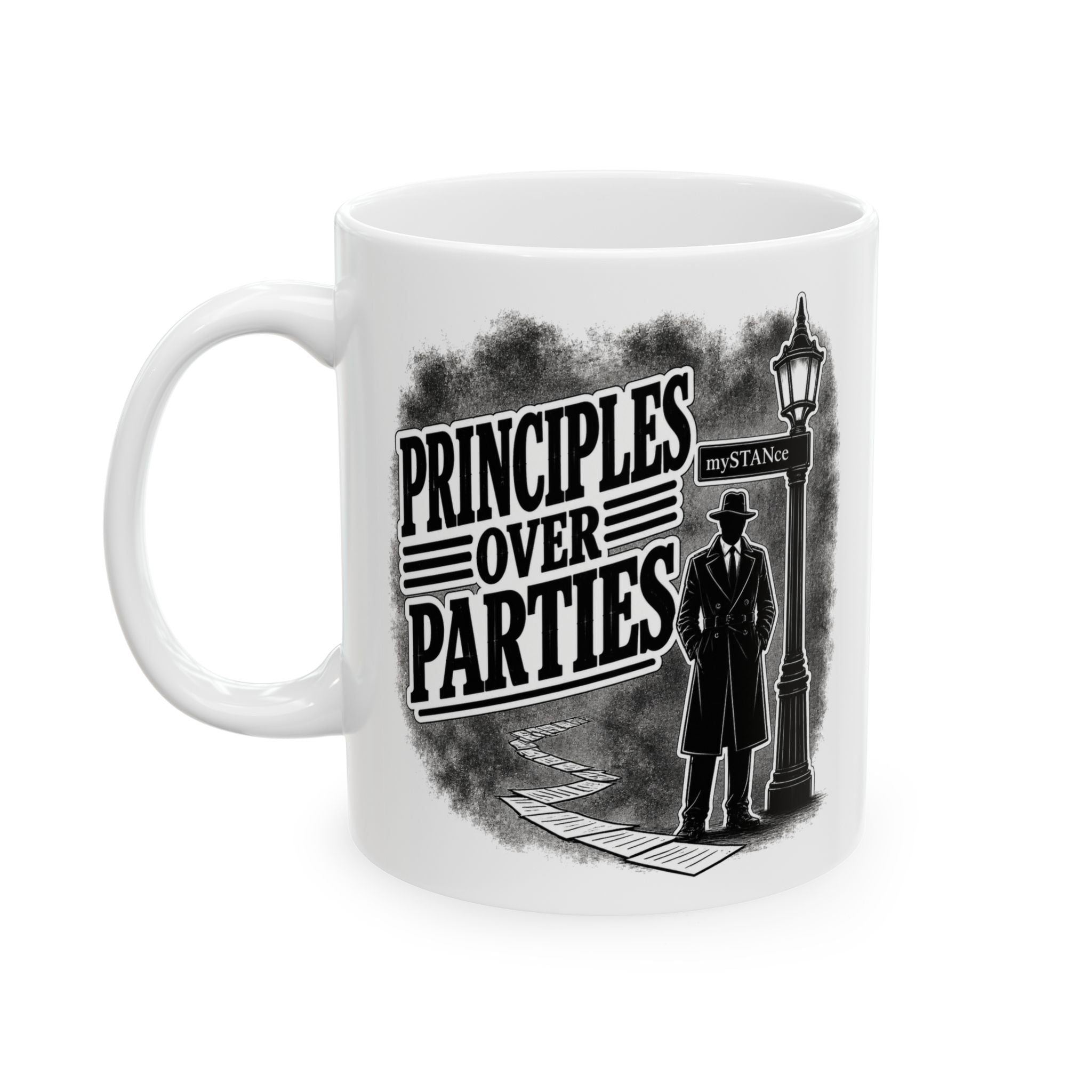 Ceramic Mug — "Prisons Don’t Make Us" Grunge Gothic Coffee Mug (11oz/15oz)