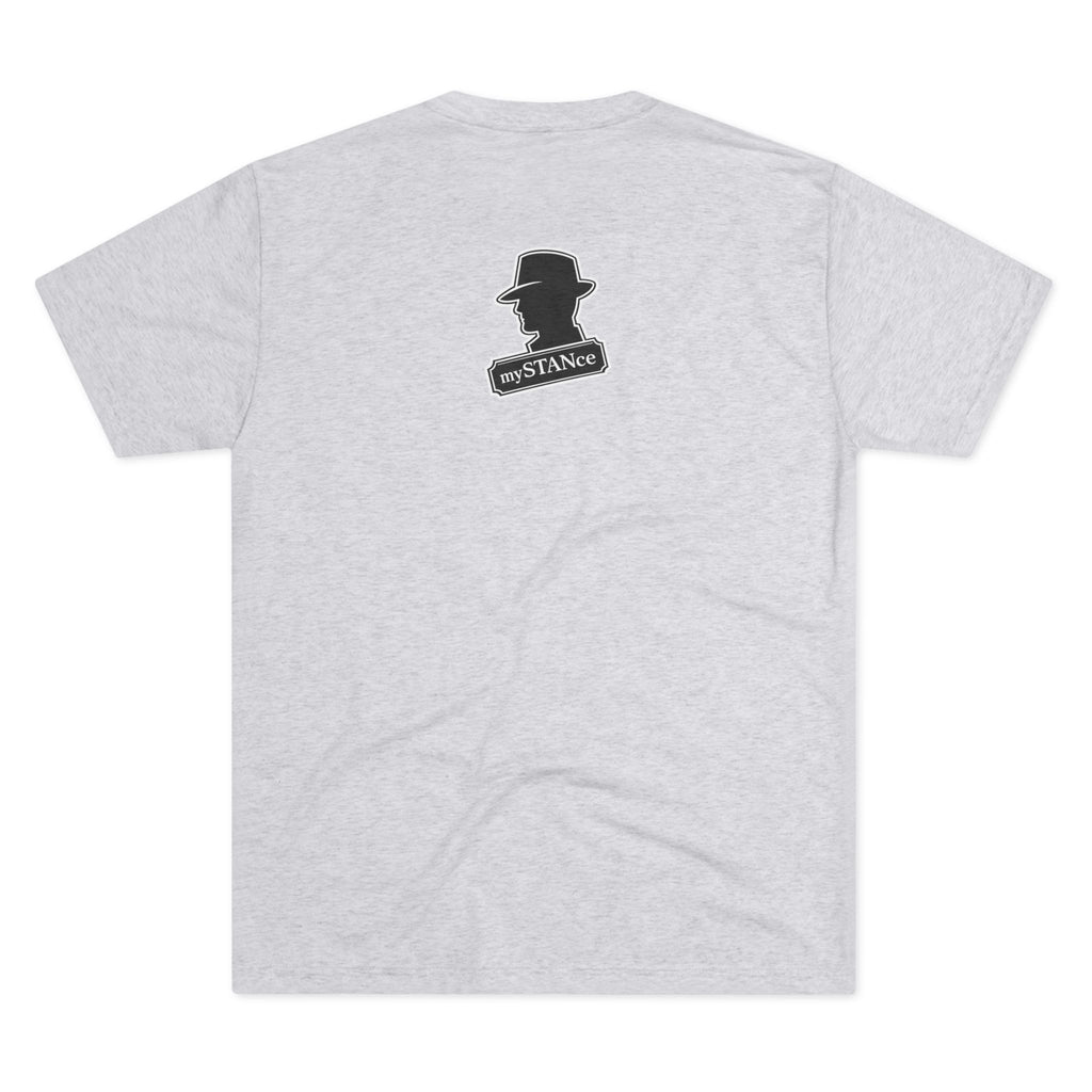 Crew Tee — "America First Still mySTANce" Vintage Shadow Graphic