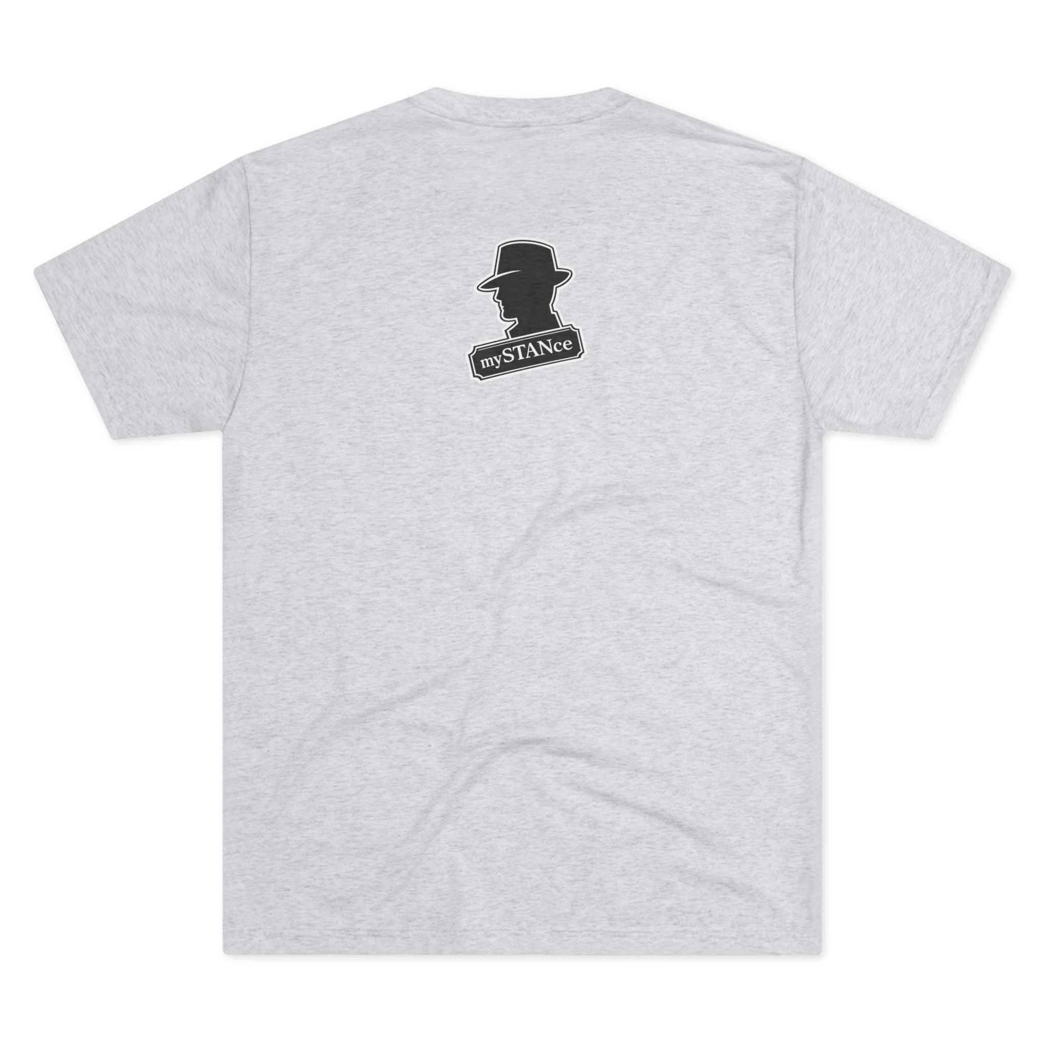 Crew Tee — "America First Still mySTANce" Vintage Shadow Graphic