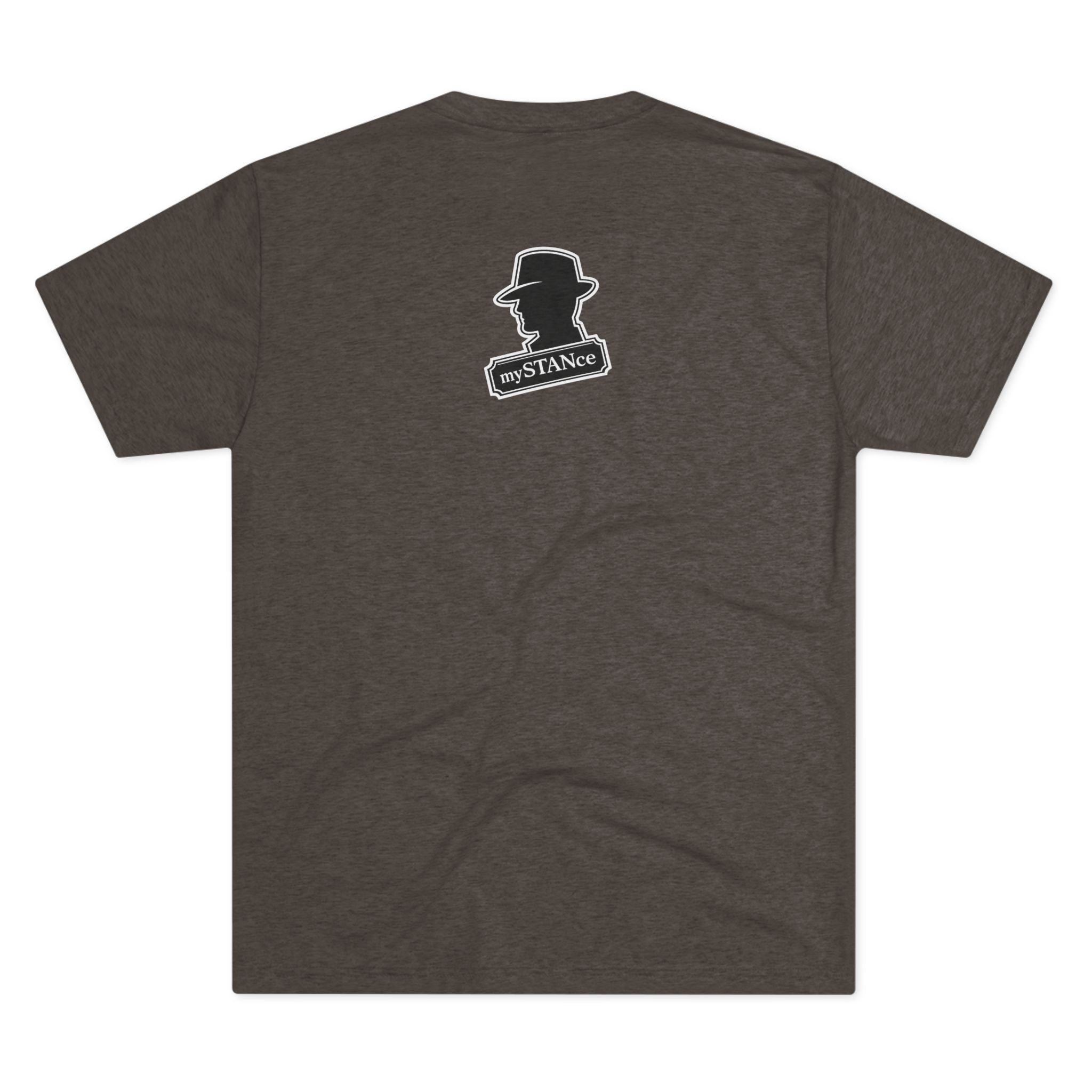 Crew Tee — "America First Still mySTANce" Vintage Shadow Graphic