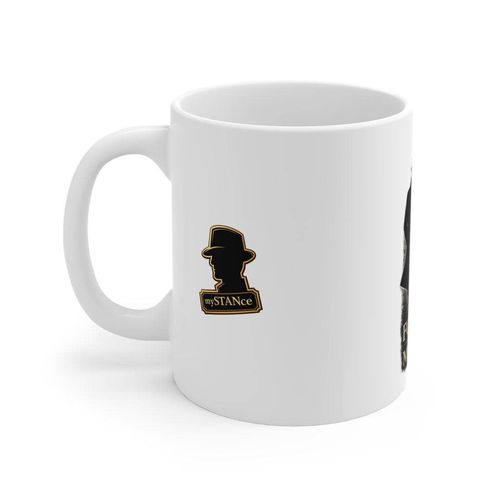Follow the Money Detective Coffee Mug | Vintage Film Noir Mug | Mystery Lover Gift | mySTANce Collectible | 11oz & 15oz Ceramic Mug