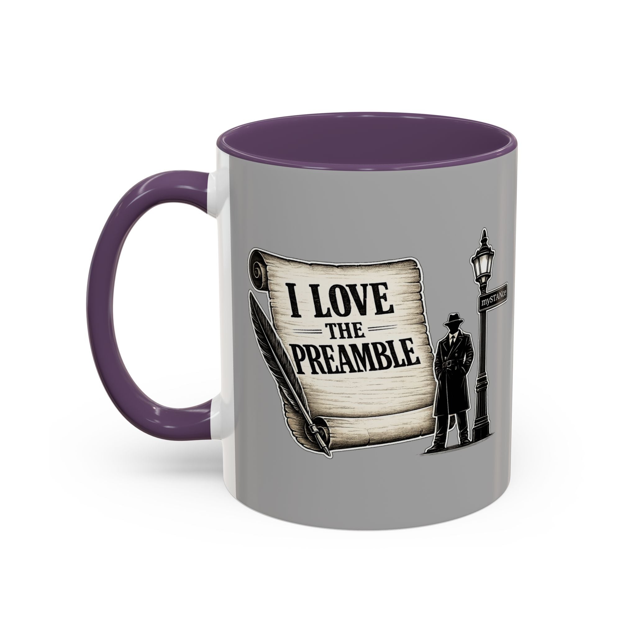 Coffee Mug — Vintage Detective 'mySTANce' Accent Ceramic Mug